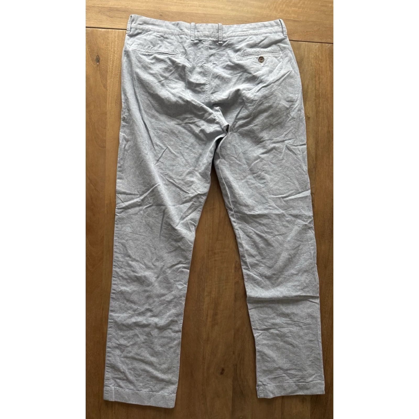 J.Crew VINTAGE J.Crew Sutton Chino Pants Mens 34x34 Straight Leg 100% Cotton Preppy Casual Size US 34 / EU 50 - 2 Thumbnail