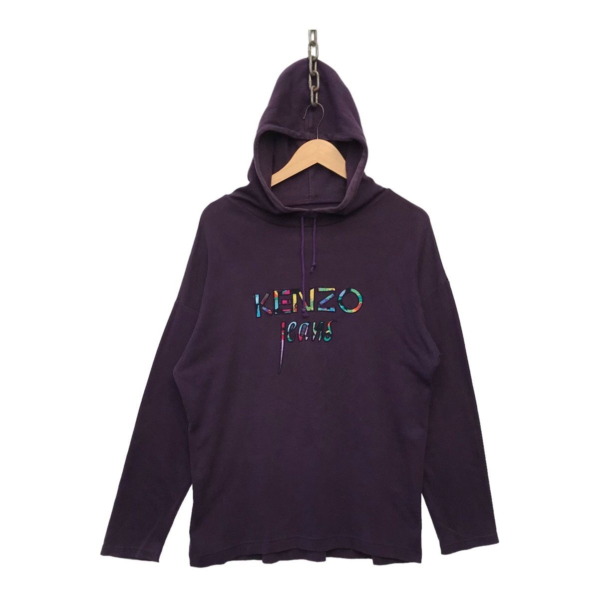 Kenzo Kenzo Jeans Faded Longsleeve Hoodie Shirt Size US M / EU 48-50 / 2 - 1 Thumbnail