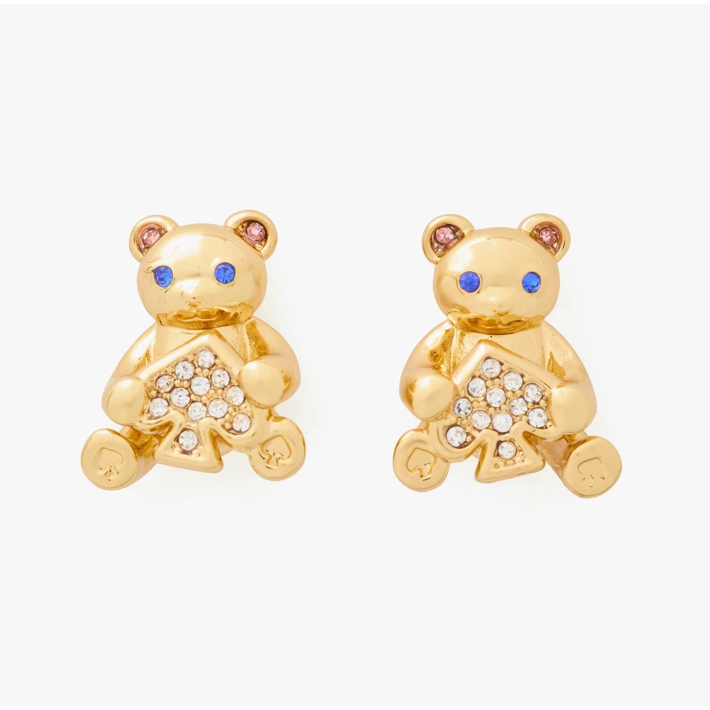 Kate Spade Kate Spade Oh What Fun Spade Teddy Bear Studs earrings Size ONE SIZE - 2 Thumbnail
