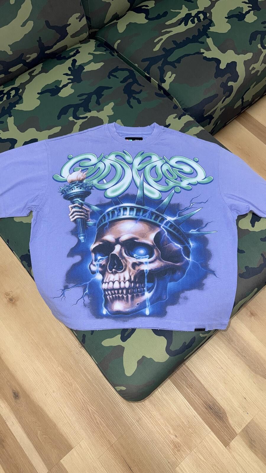 Godspeed Godspeed Purple Wash Liberty Tears Tee Size US S / EU 44-46 / 1 - 1 Thumbnail