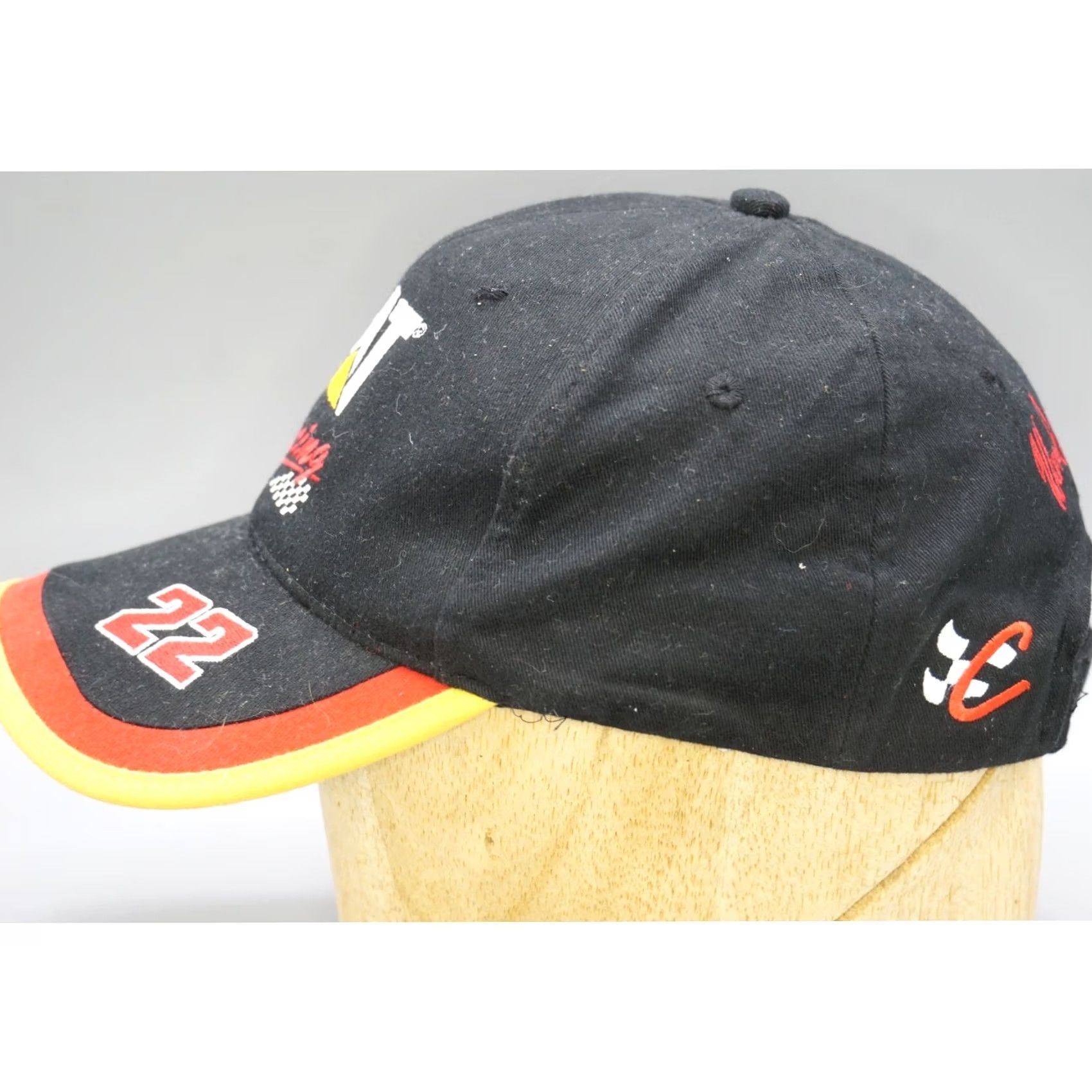 Chase Authentics VINTAGE Chase Authentics NASCAR Ward Burton 22 Caterpillar Racing Hat Black Strapback Men Size ONE SIZE - 2 Thumbnail