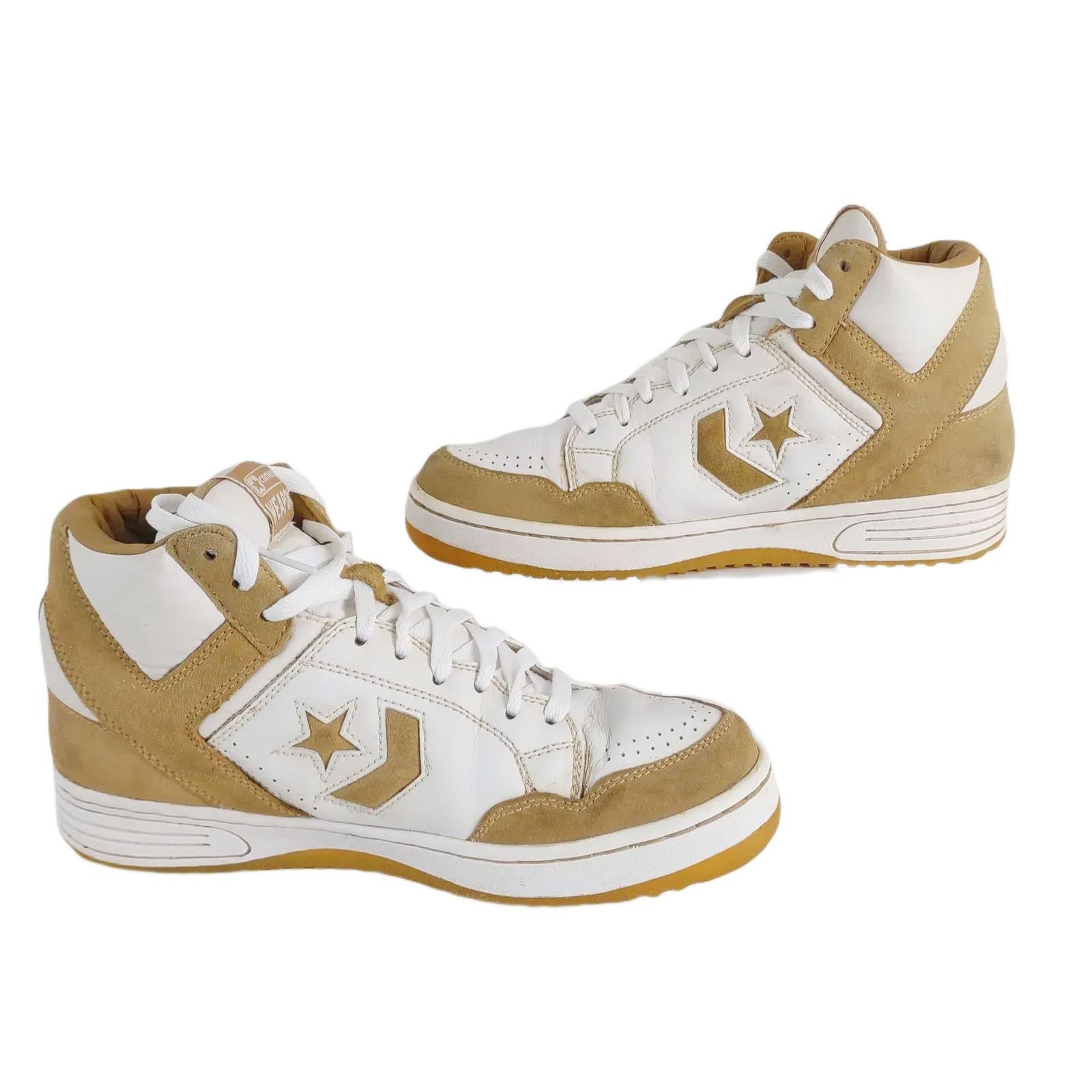 Converse Vtg Converse Weapon Men's 8.5 Leather High Top Sneakers Tan Size US 8.5 / EU 41-42 - 3 Thumbnail