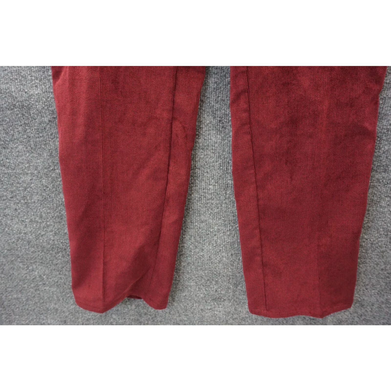 Peter Millar Pants Mens Red Size 34 Corduroy Nanoluxe Flat Front Straight Leg