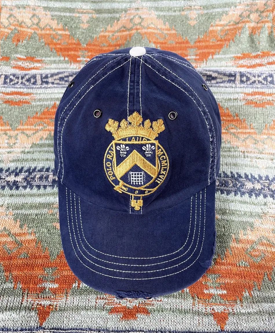 Polo Ralph Lauren Polo Ralph Lauren Rare Flags Leather Baseball Hat Cap Size ONE SIZE - 1 Thumbnail