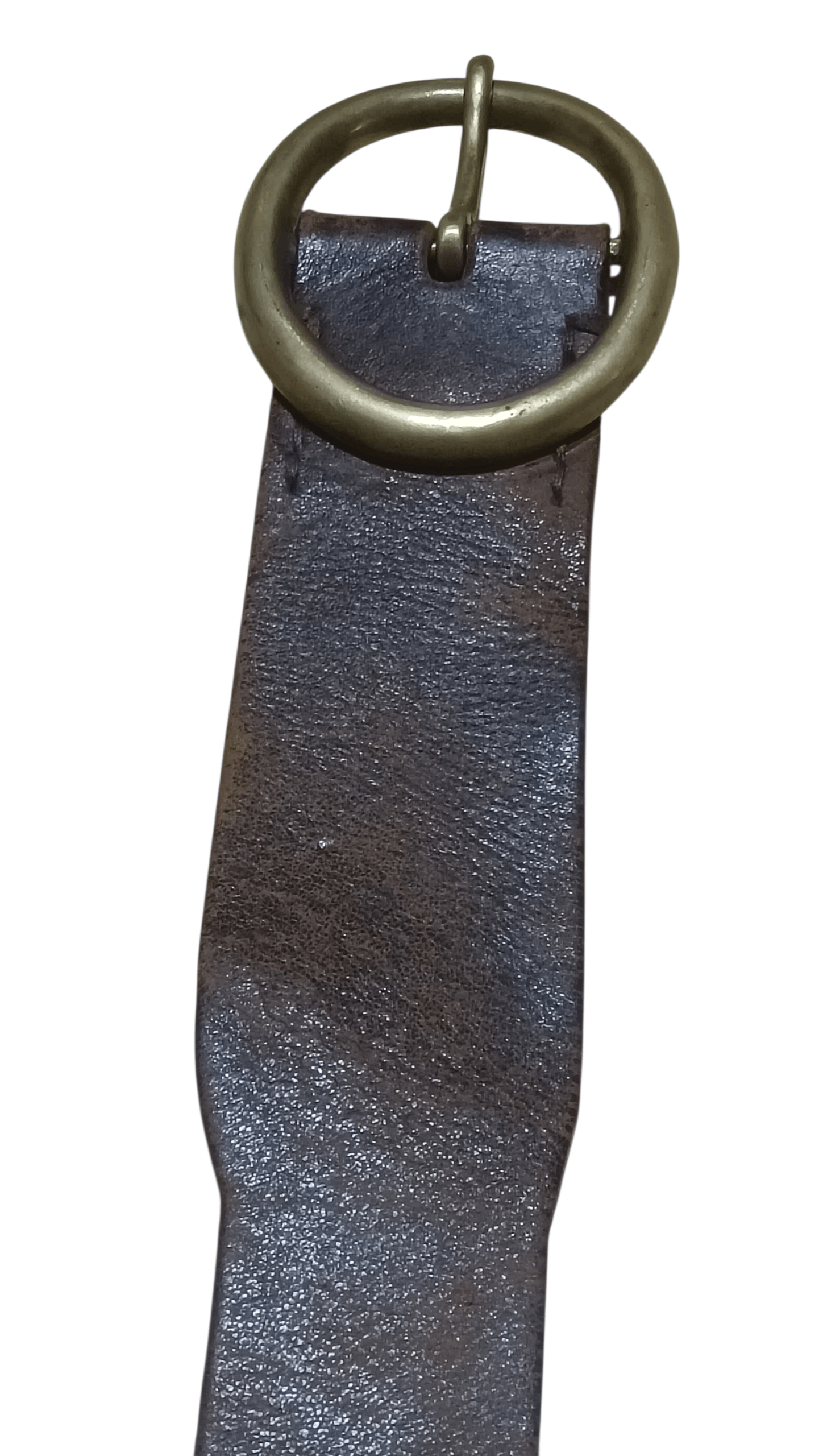 JUN MEN VINTAGE JUN MEN BRASS BUCKLE LEATHER BELT Size 38 - 3 Thumbnail