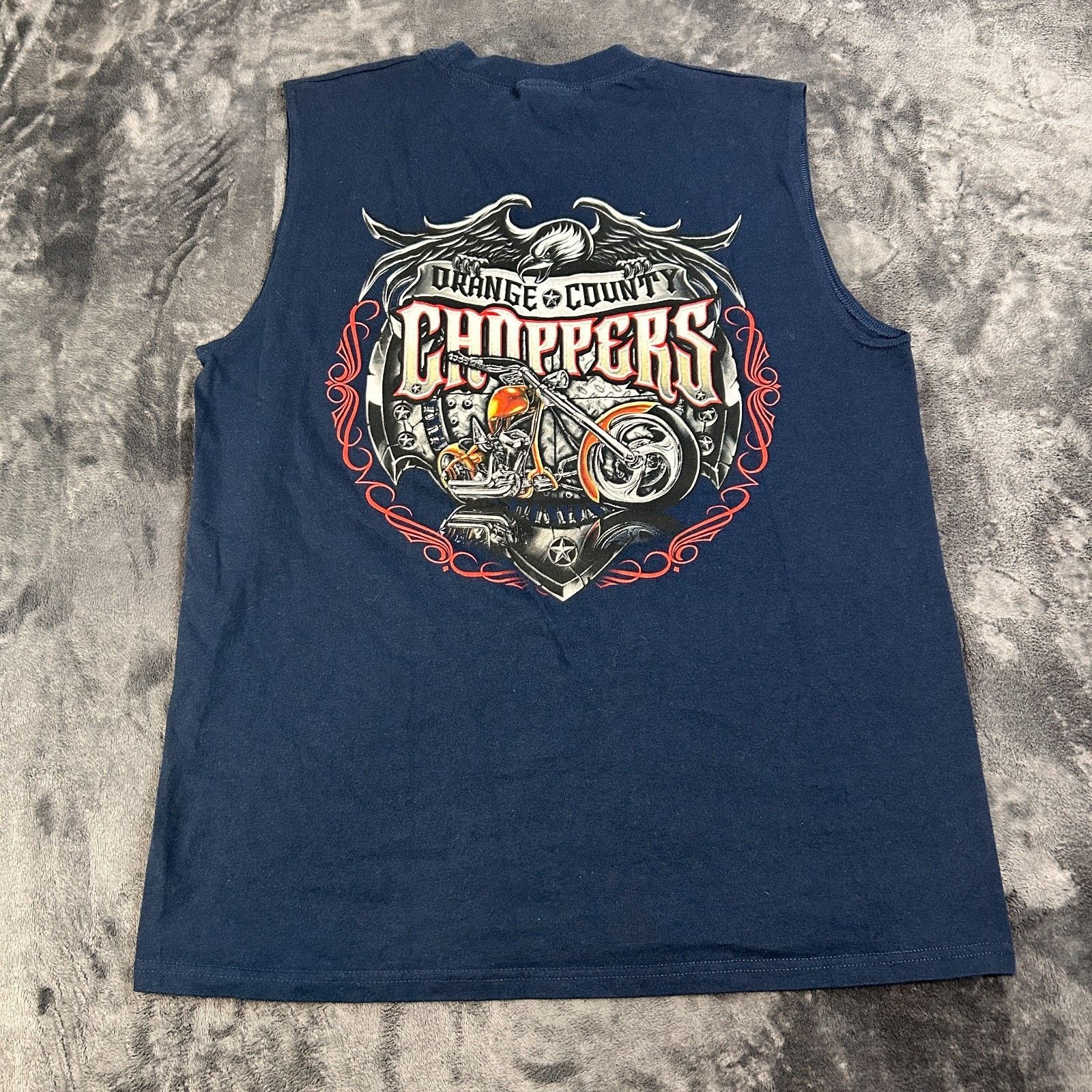 & Other Stories Orange County Choppers Y2K Biker Mens Large Navy Blue Size US L / EU 52-54 / 3 - 2 Thumbnail