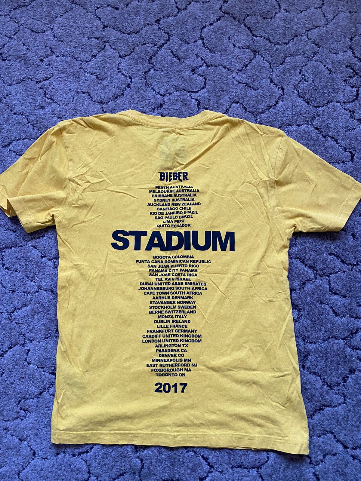 Band Tees × Justin Bieber 🇨🇦Justin Bieber Stadium Tour 2017 t-shirt Size US XS / EU 42 / 0 - 4 Thumbnail