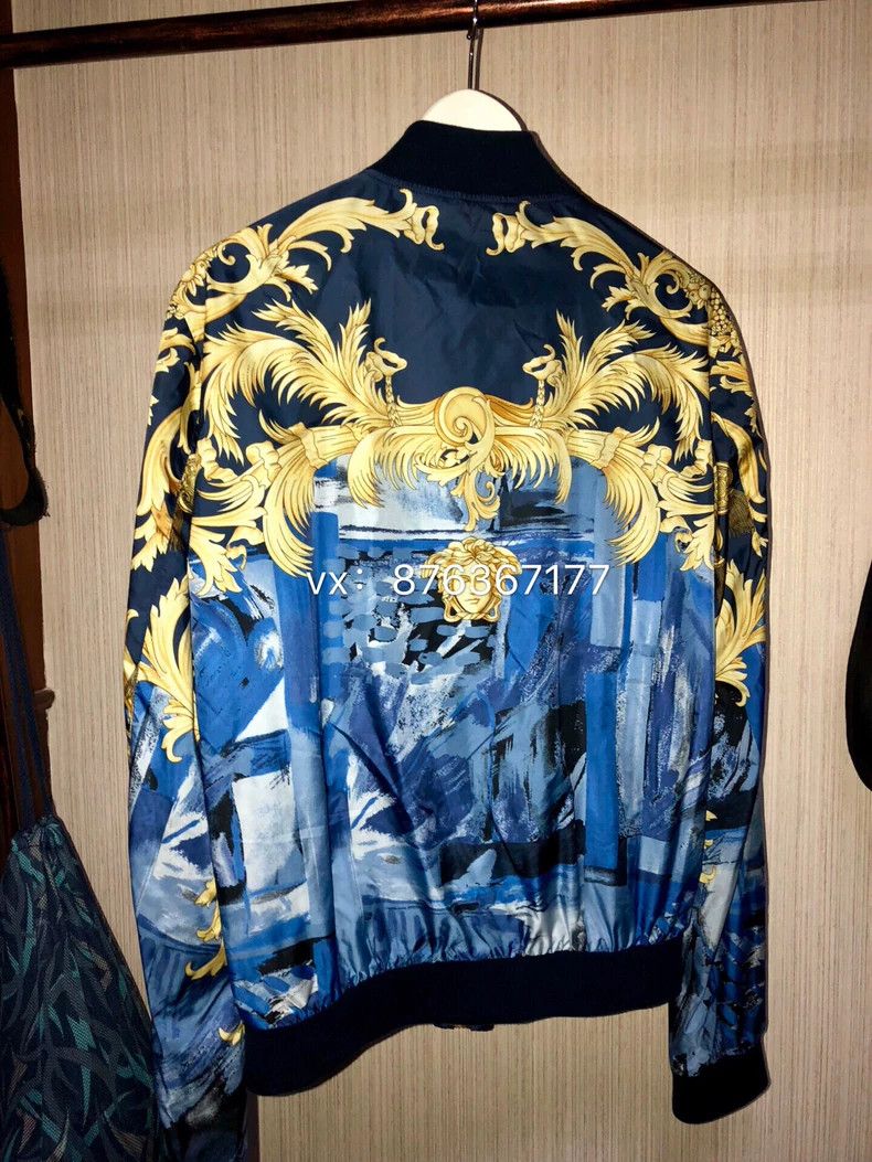 Versace Versace Silk Medusa baseball uniform jacket Size US M / EU 48-50 / 2 - 2 Thumbnail