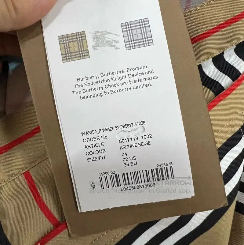 Burberry Burberry Striped Cotton Midi Skirt for Summer. Size 28" / US 6 / IT 42 - 5 Thumbnail
