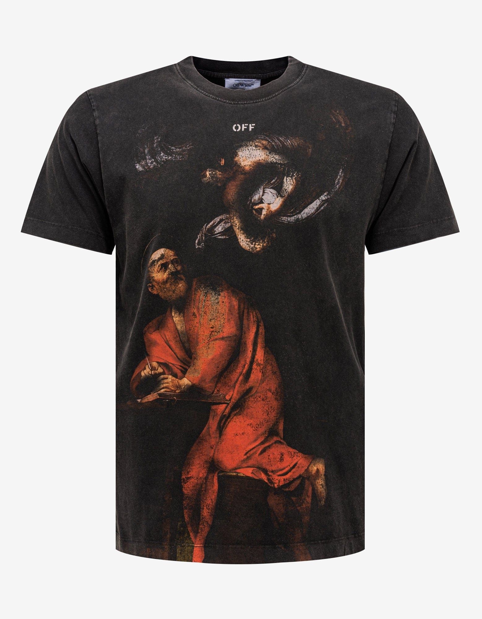 image of Off White Black St. Matthew Slim T-Shirt, Men's (Size Small)