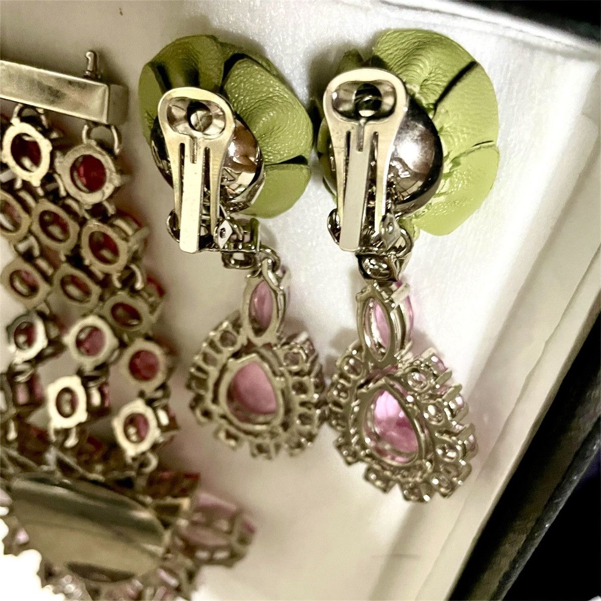 Prada Prada Rose Bracelet and Earrings Set Size ONE SIZE - 6 Thumbnail