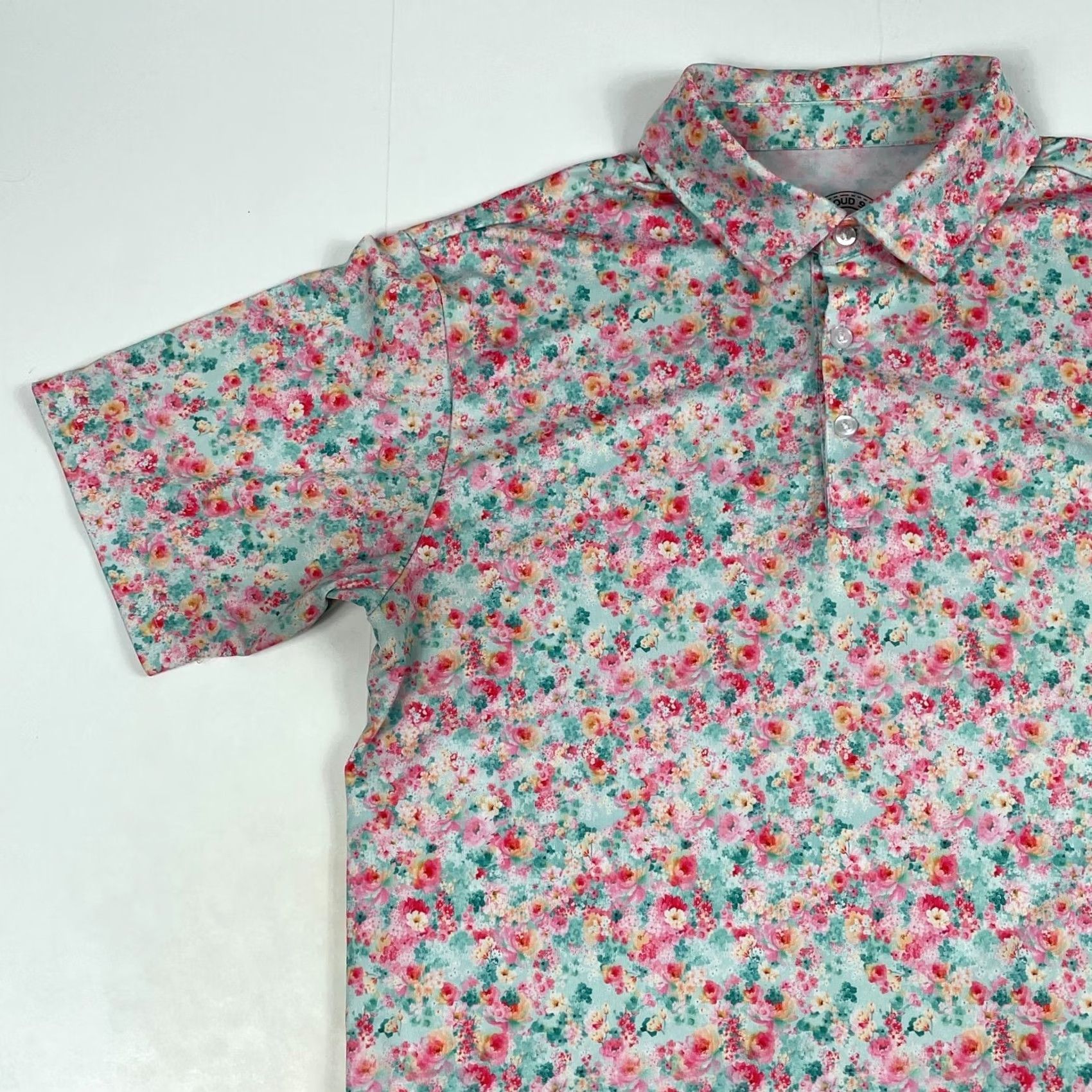 Vintage Proud 90 Hawaiian Golf Polo Shirt - Men's Small Green Size US S / EU 44-46 / 1 - 2 Thumbnail