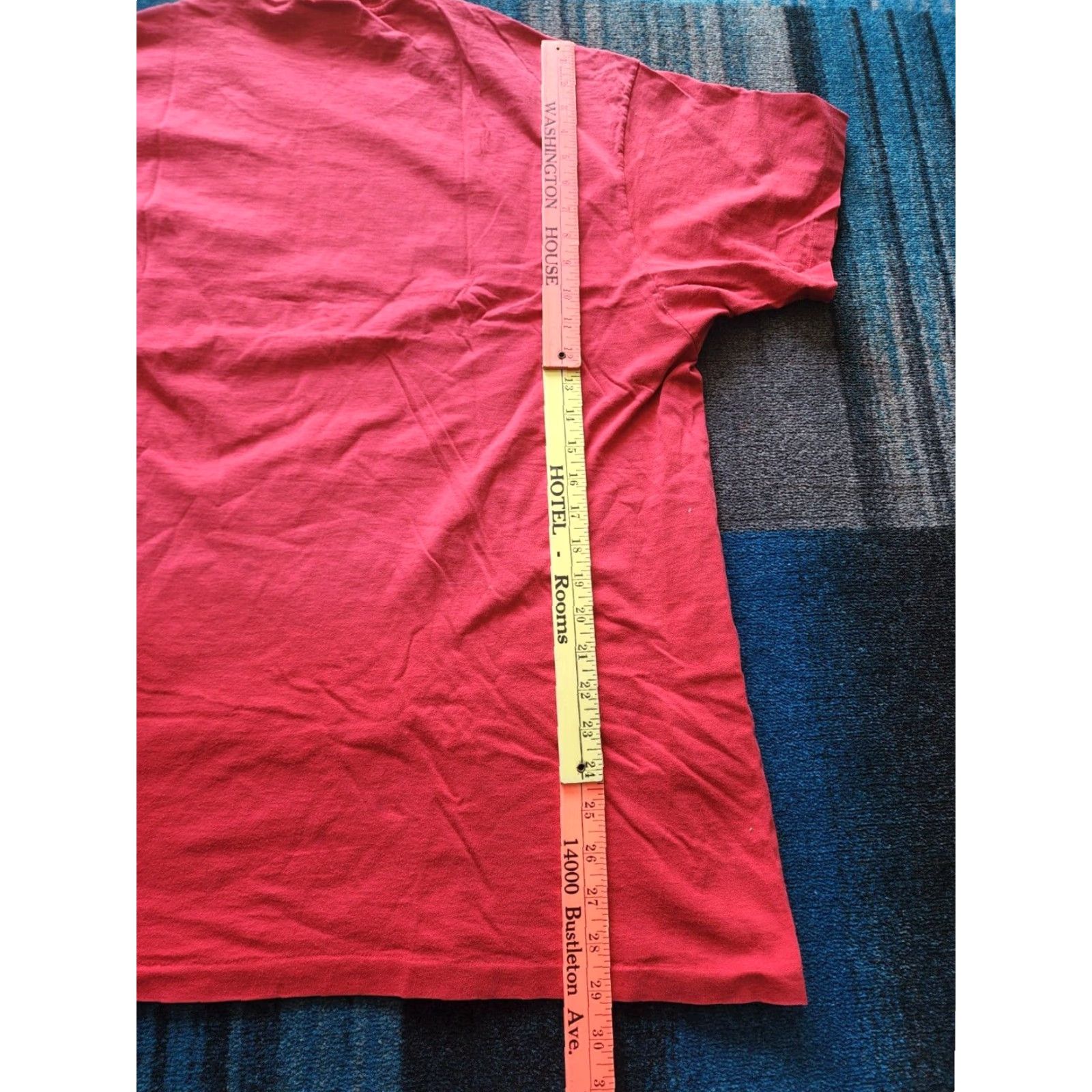 Ralph Lauren Vintage Ralph Lauren Polo T-Shirt Men XL Red 90s Pony Pocket Made in USA Distressed Size US XL / EU 56 / 4 - 6 Thumbnail