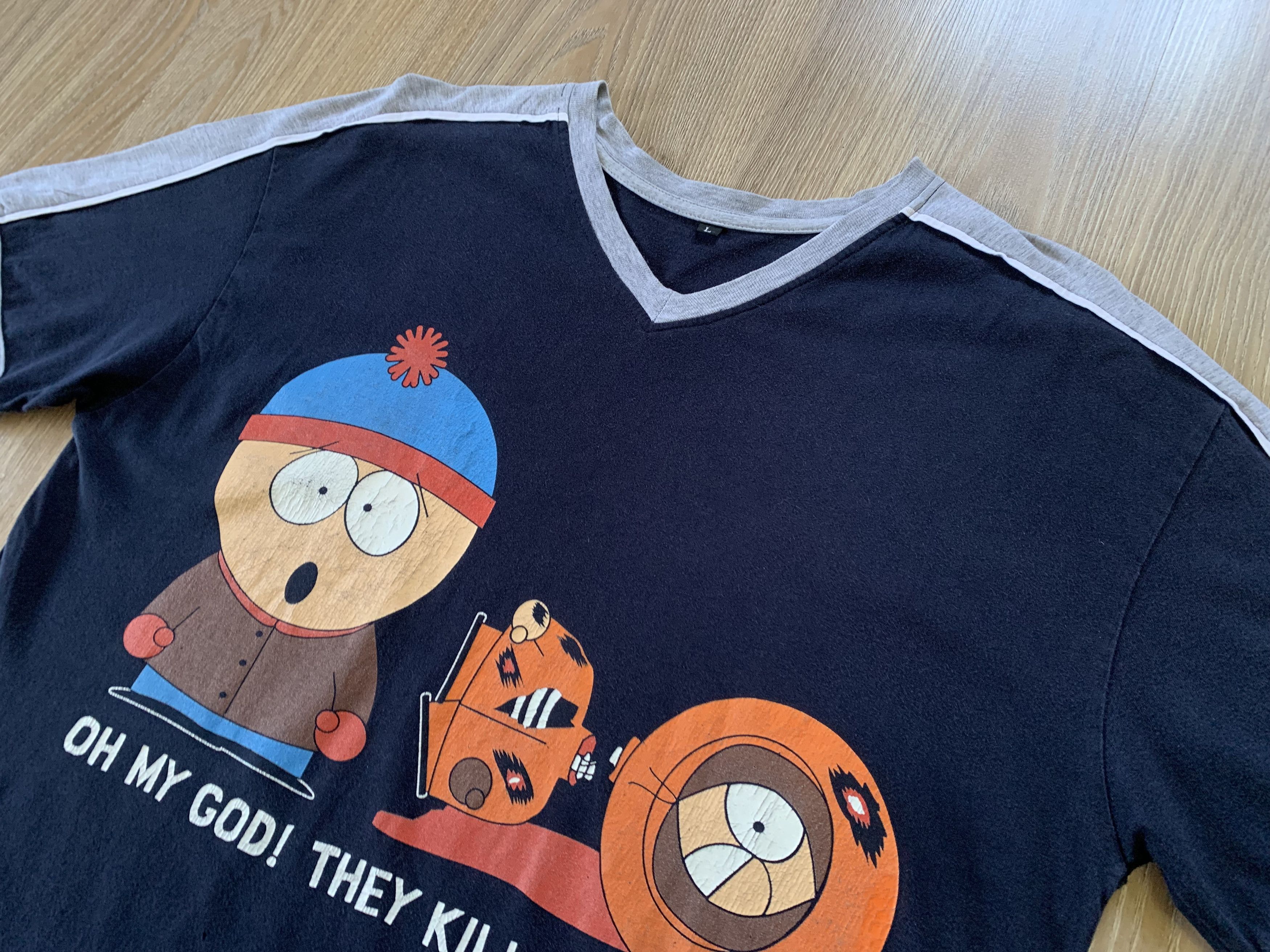 Cartoon Network South Park Who Killed Kenny Printed T-Shirt 1998 Size US L / EU 52-54 / 3 - 4 Thumbnail