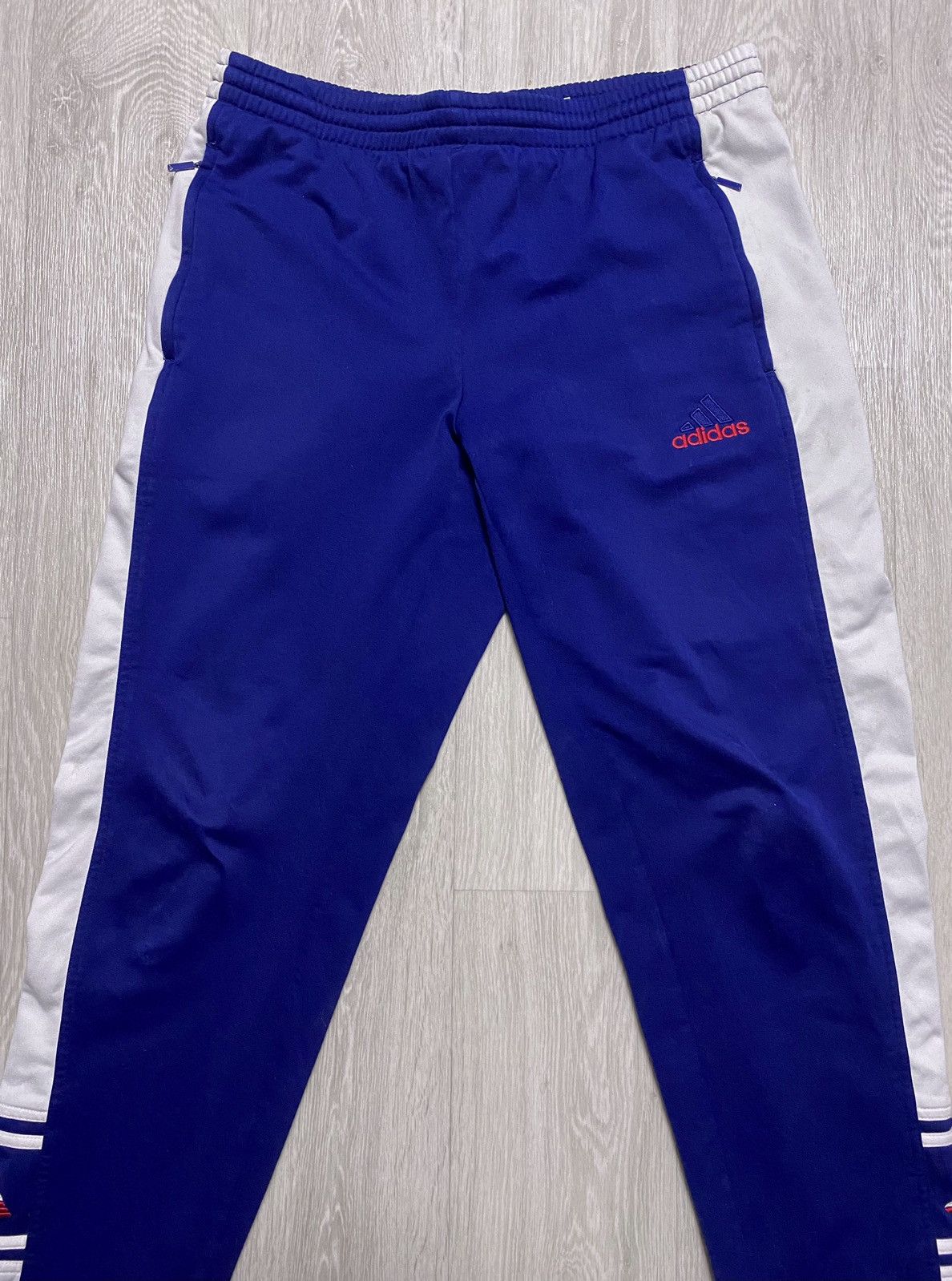 Adidas Adidas AW’99 Side Stripe Embroidered Logo Zip Track Pants Size US 30 / EU 46 - 7 Thumbnail