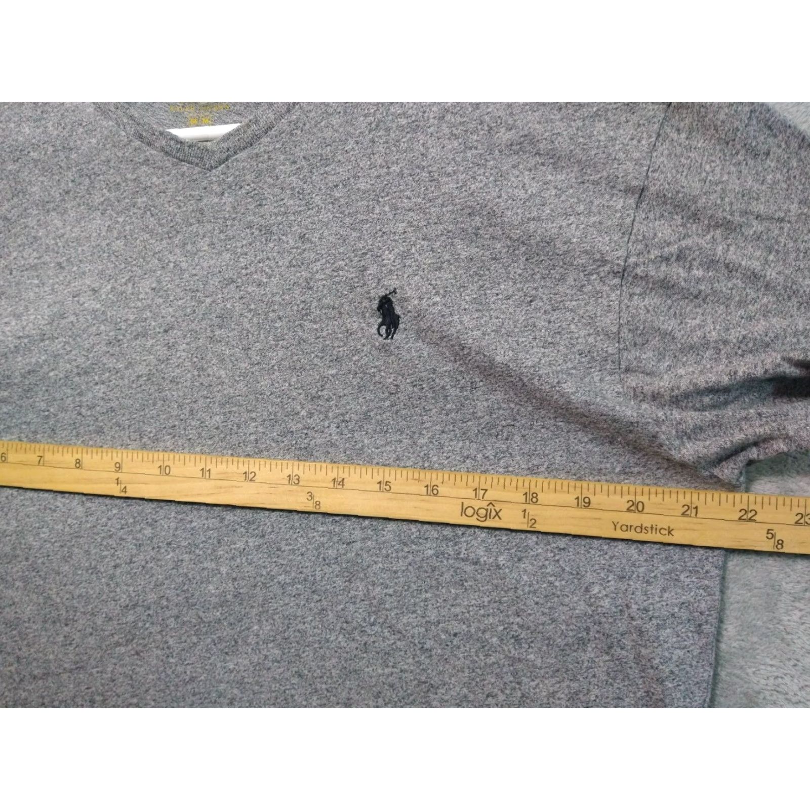 Polo Ralph Lauren Polo Ralph Lauren Shirt Mens Medium Gray Short Sleeve V Neck Pony logo Cotton Size US M / EU 48-50 / 2 - 4 Thumbnail