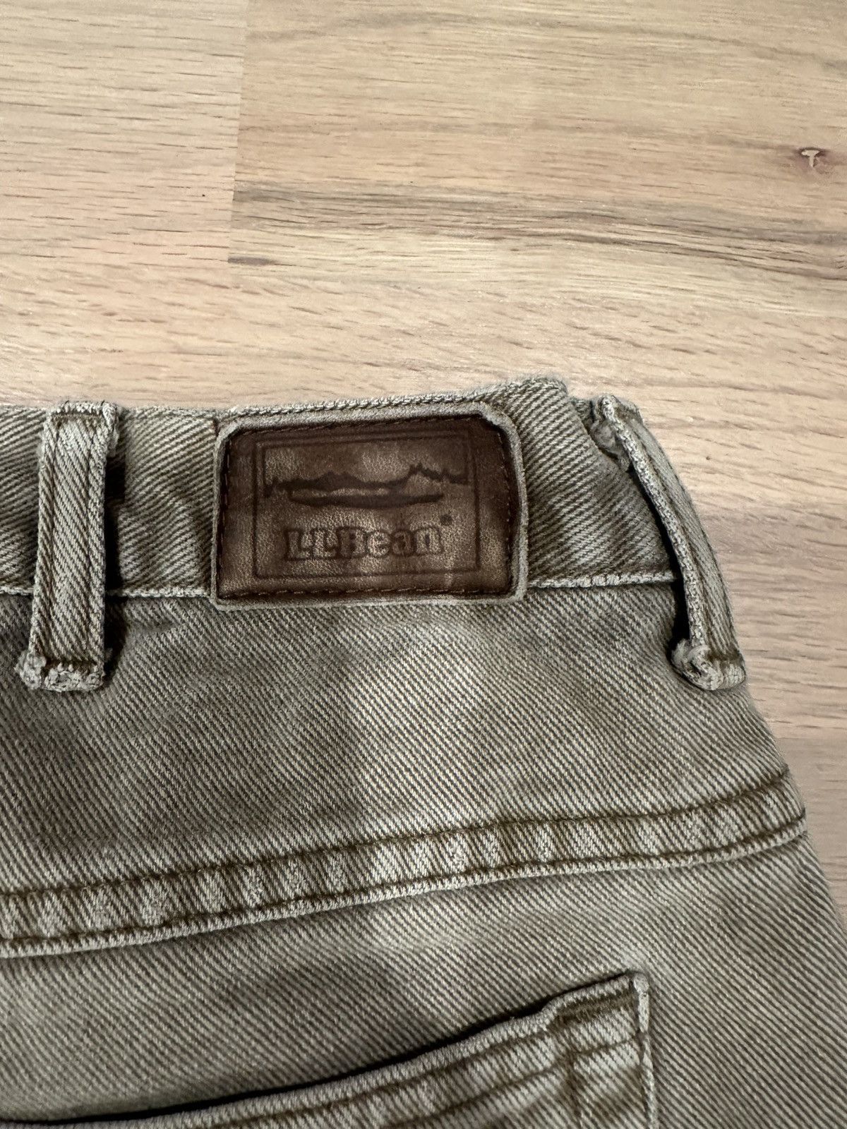 L.L. Bean Vintage LL Bean Flannel Lined Biege/Gray Jeans 35x32 Size US 32 / EU 48 - 17 Thumbnail