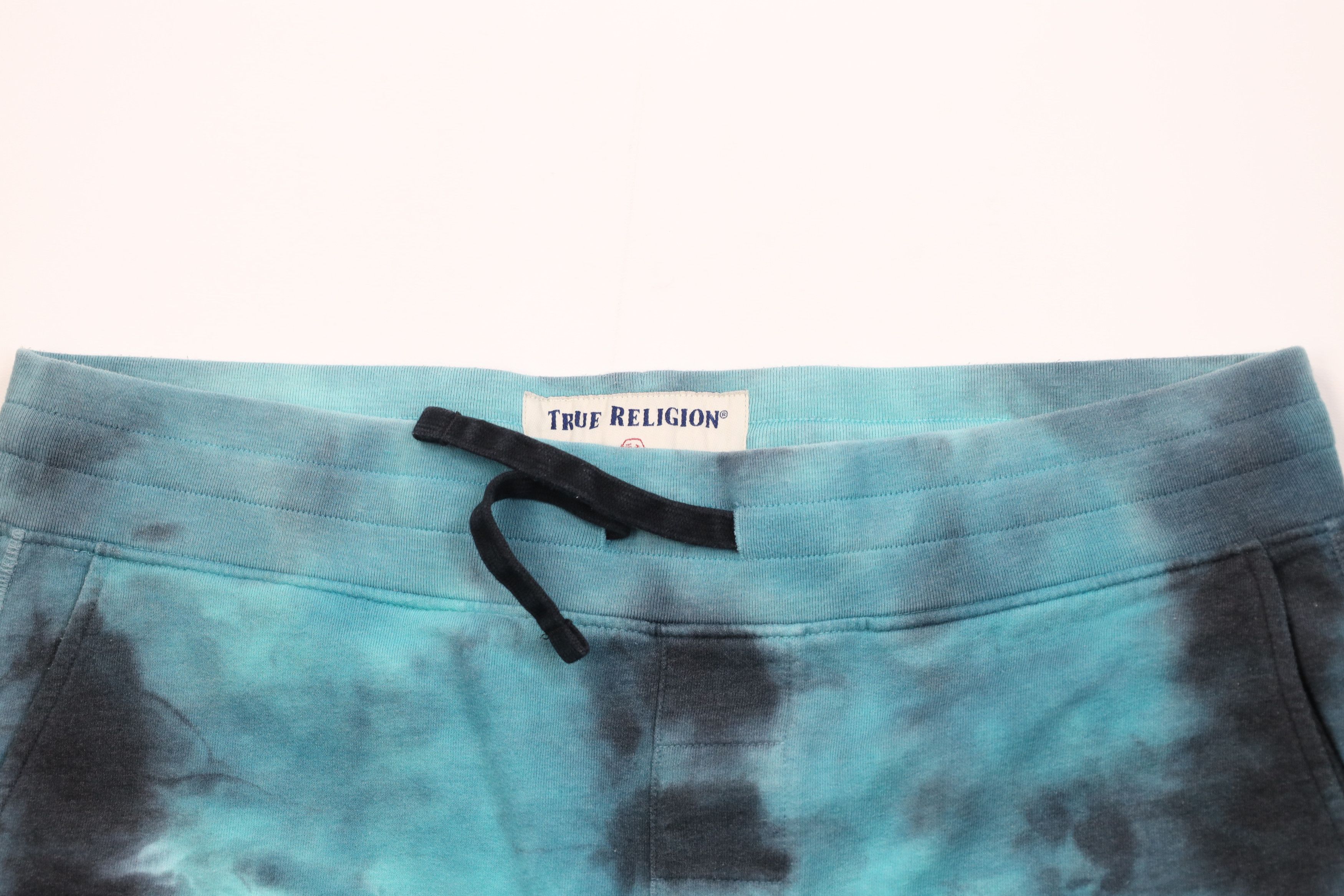 True Religion True Religion Turquoise Acid Wash Active Sweatpants Shorts Size US 36 / EU 52 - 2 Thumbnail