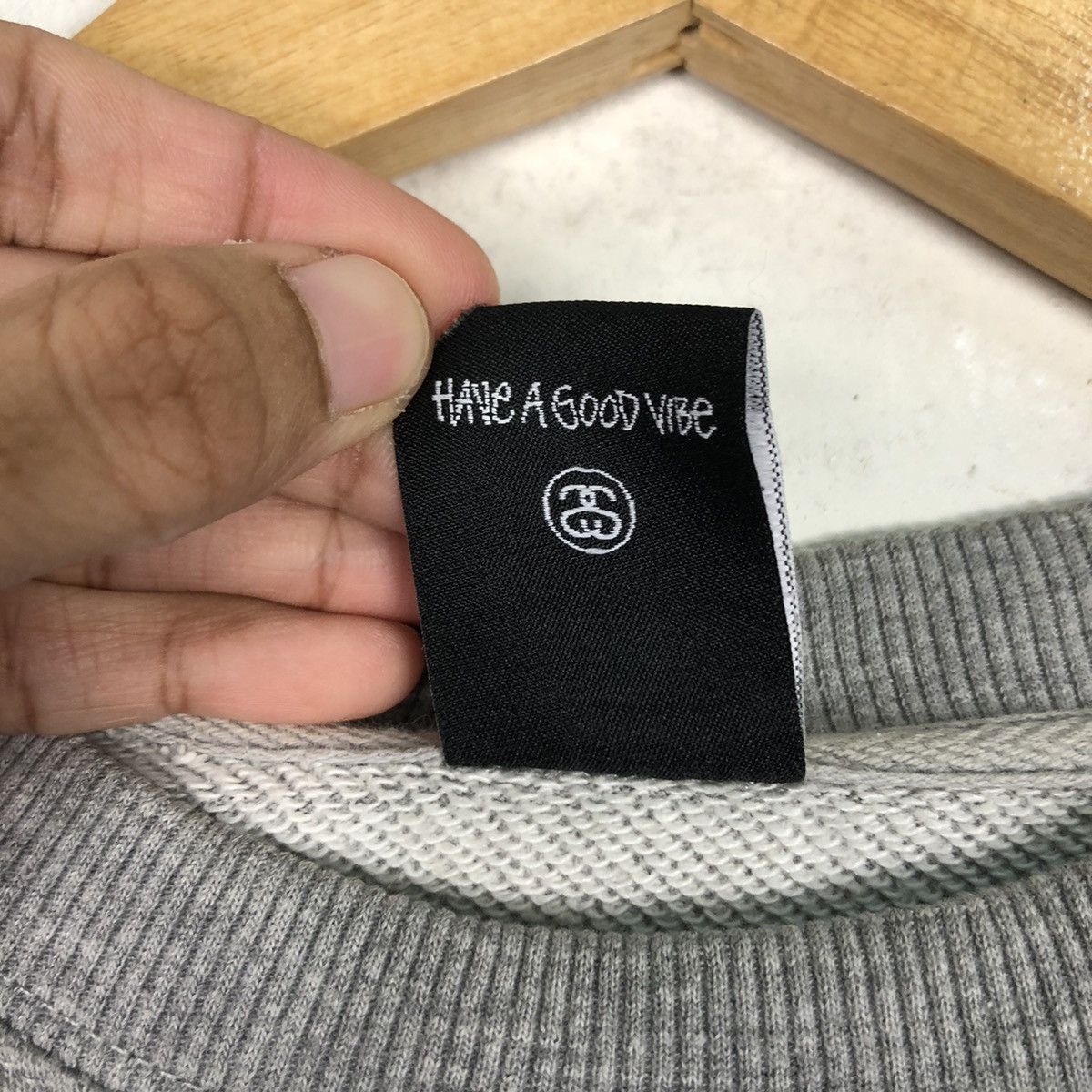 Japanese Brand × Stussy Vintage Stussy Japanese Brand Rare Design Grey Sweatshirt Size US S / EU 44-46 / 1 - 12 Thumbnail
