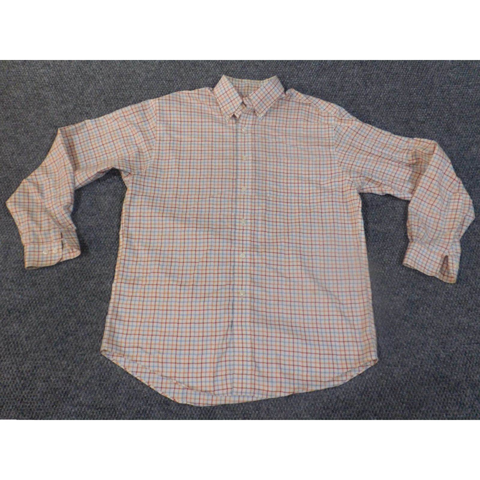 Brooks Brothers Brooks Brothers Shirt Mens Medium Red Beige Plaid Button-Up Casual Size US M / EU 48-50 / 2 - 4 Thumbnail