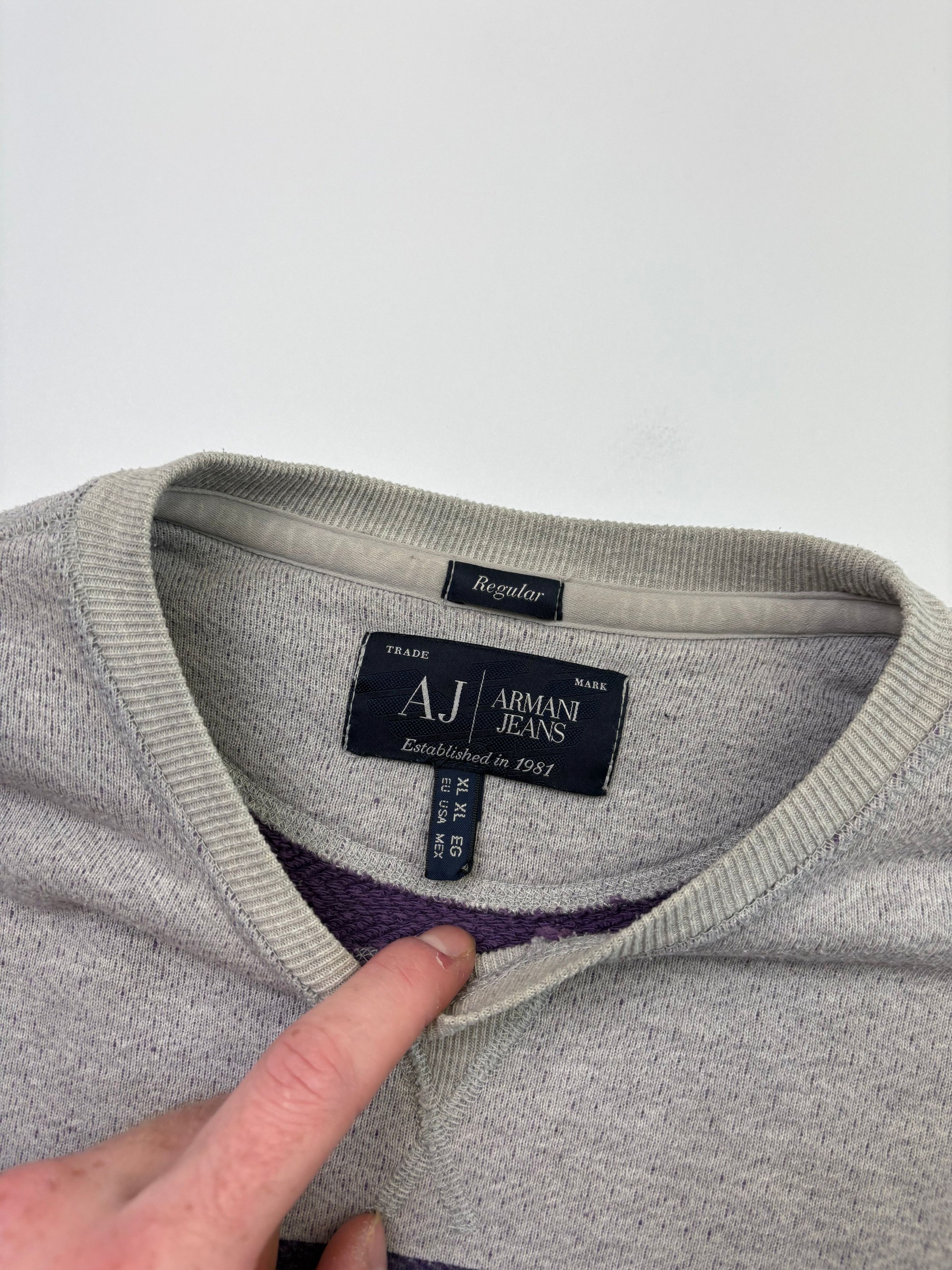 Armani Vintage Armani Jeans Sweatshirt (XL) Size US XL / EU 56 / 4 - 3 Thumbnail