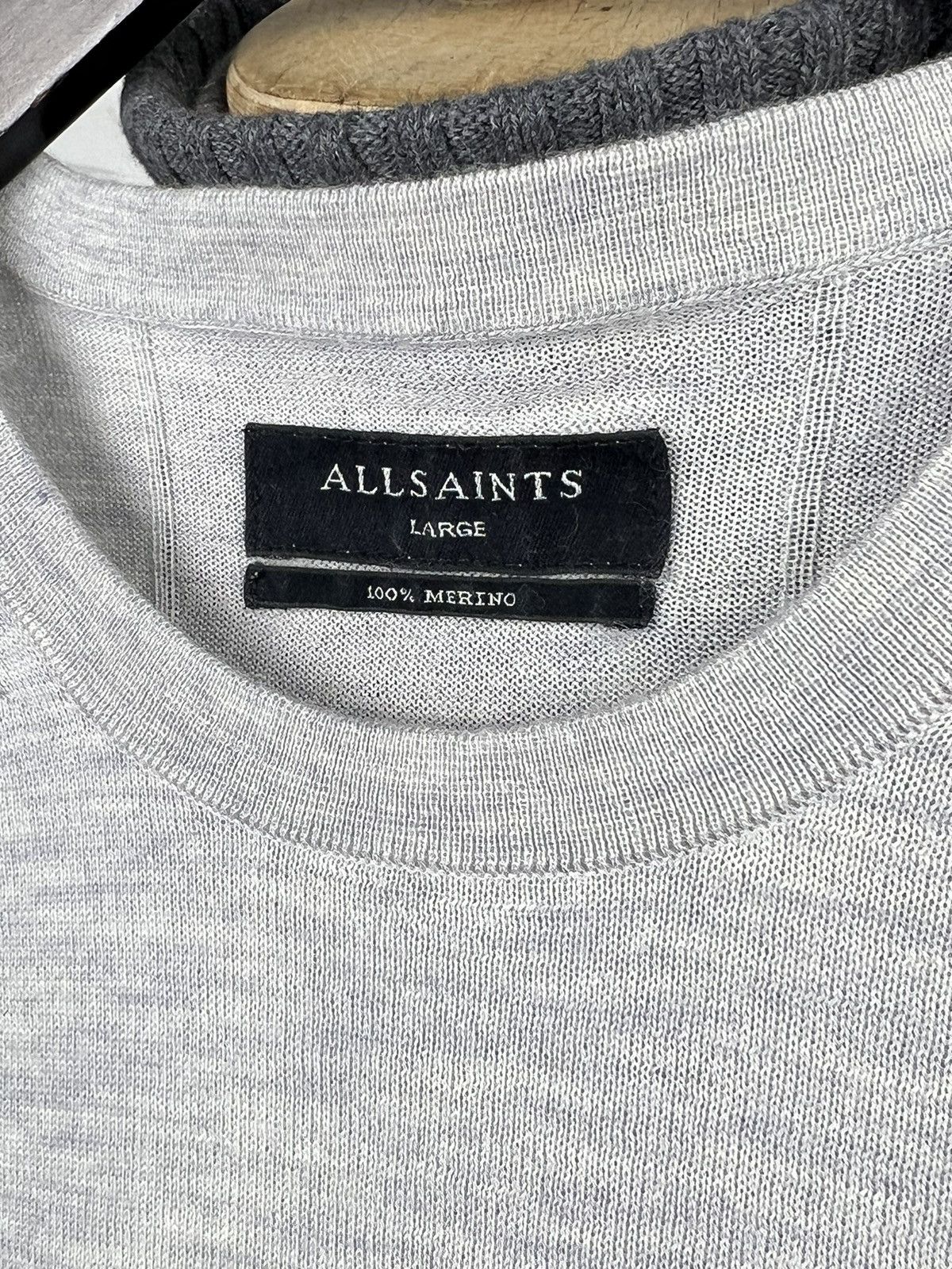 Allsaints AllSaints Merino Wool Crewneck Sweater Size M - L Size US L / EU 52-54 / 3 - 4 Thumbnail