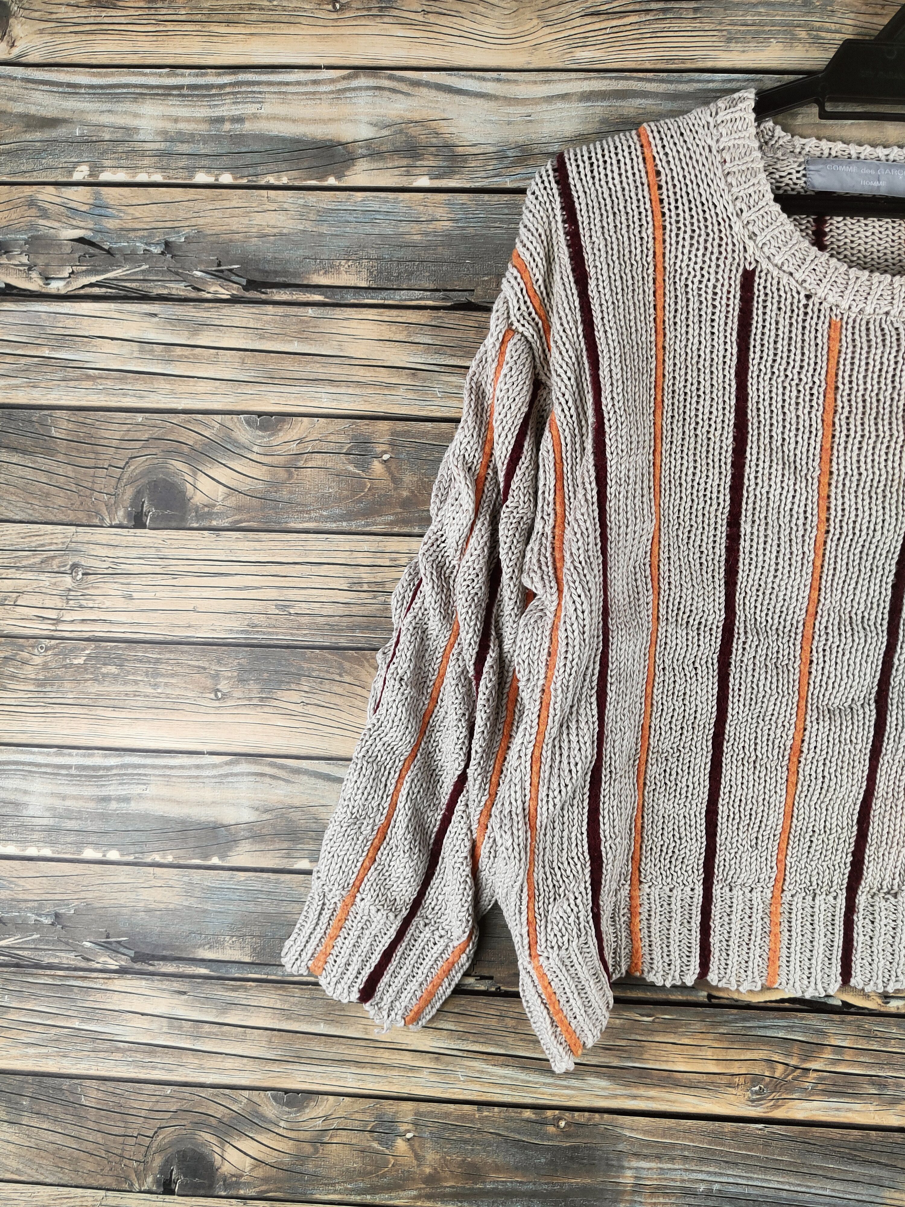 Comme des Garcons DL Comme des Garcons Beige Knitwear Sweatshirts #46-906 Size US L / EU 52-54 / 3 - 3 Thumbnail