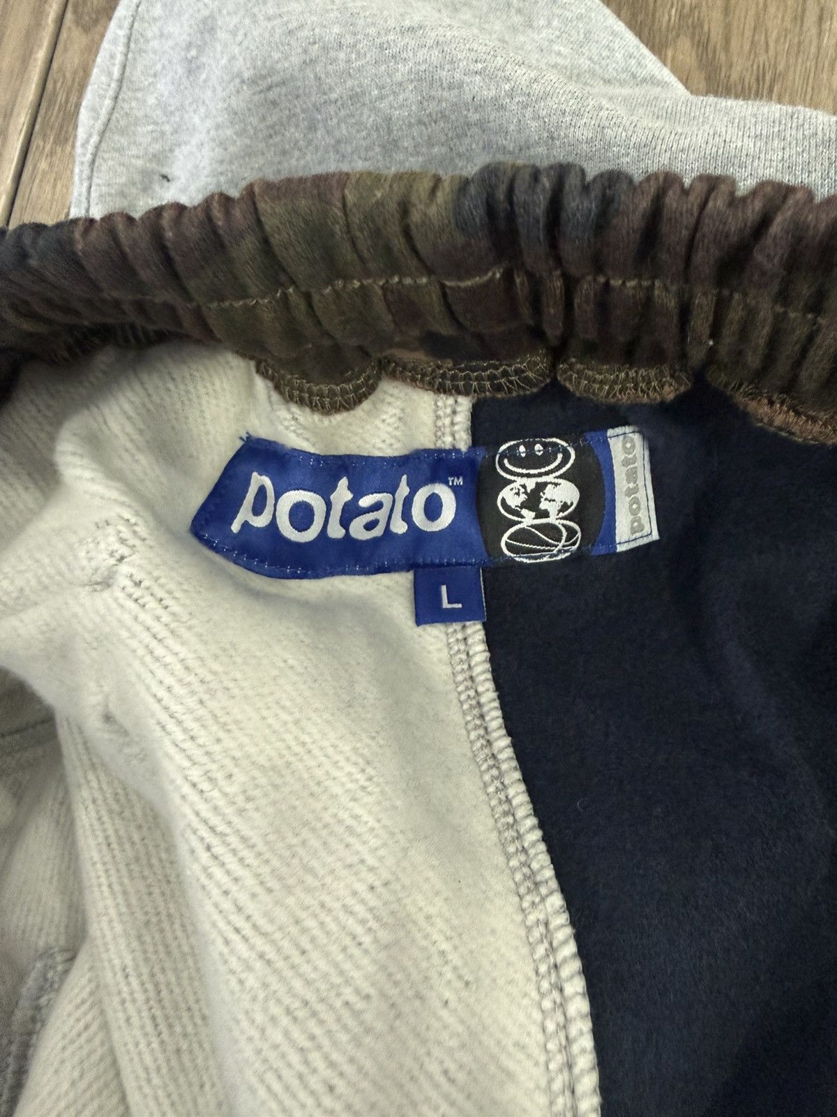 Imran Potato ‼️ Imran POTATO Cargo Color-block Sweat Pants Camo Large ‼️ Size US 34 / EU 50 - 8 Thumbnail
