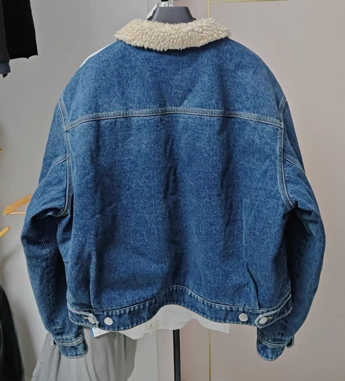 Prada Prada Denim Jacket with Shearling Collar -2505 Size US XXL / EU 58 / 5 - 2 Thumbnail