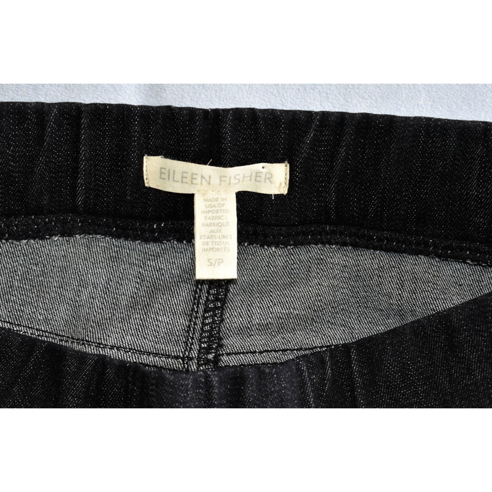 Eileen Fisher A4 EILEEN FISHER Org Cotton Stretch Elastic Waistband Jean S Size 31" - 4 Thumbnail