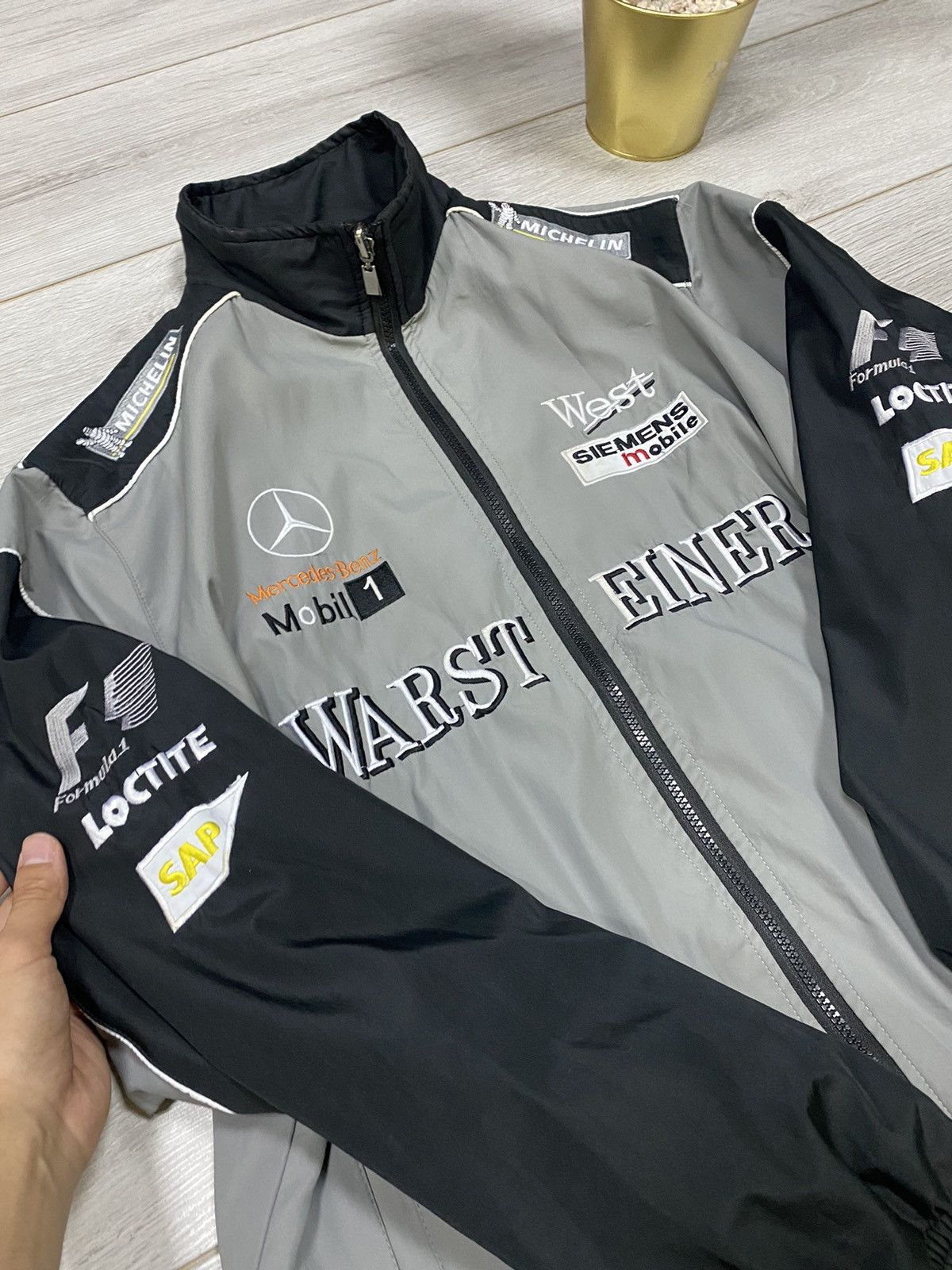Warsteiner Mercedes reversible vintage racing jacket