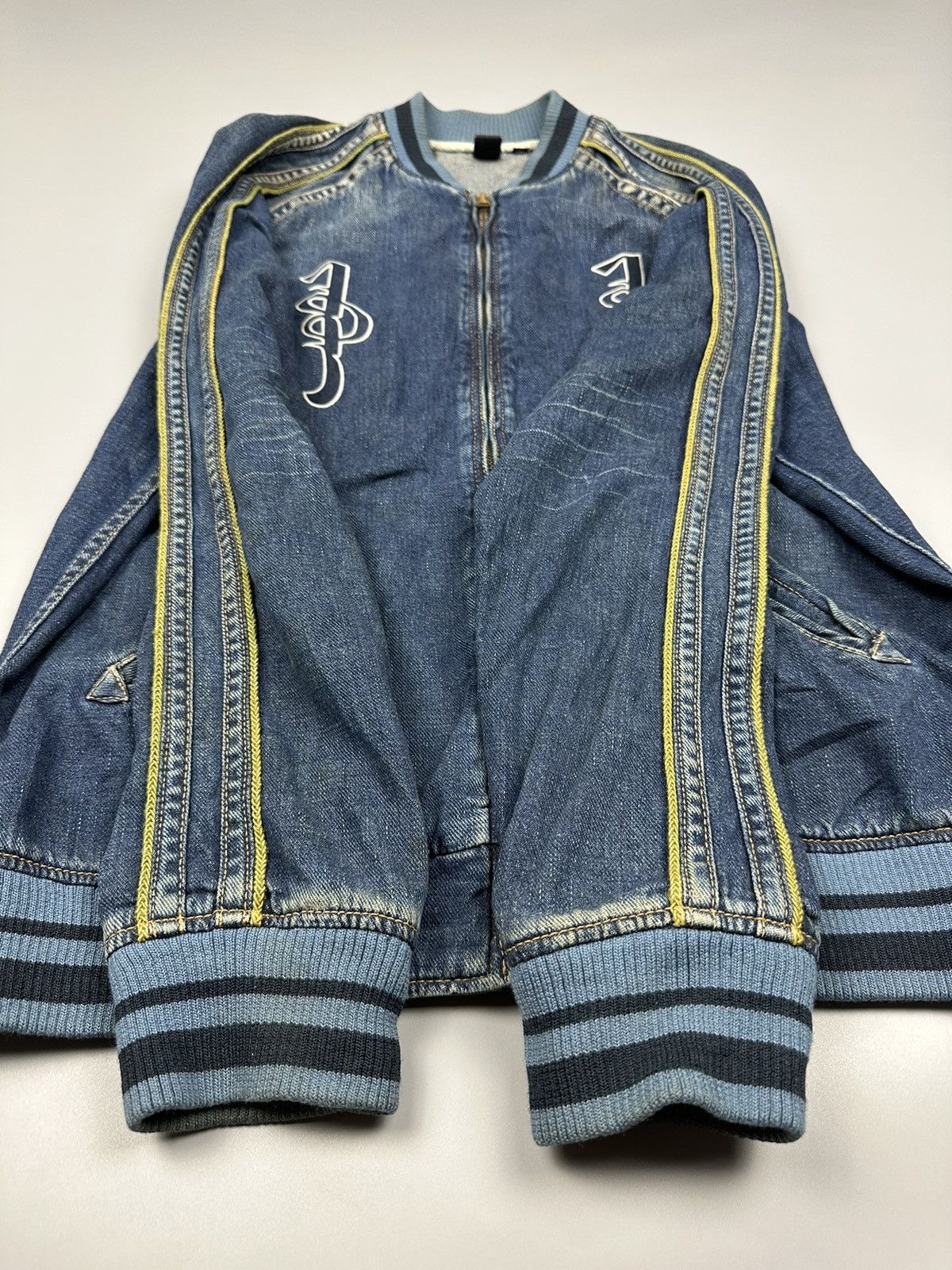 Indigo Vintage Indigo Mongolian Denim Sukajan Size US L / EU 52-54 / 3 - 8 Thumbnail