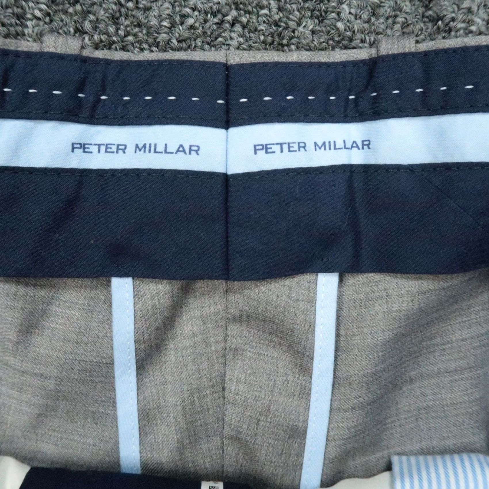 Peter Millar Peter Millar Wool Dress Pants Mens 40x31 Gray Flat Front Stretch Trousers Size US 40 / EU 56 - 4 Thumbnail