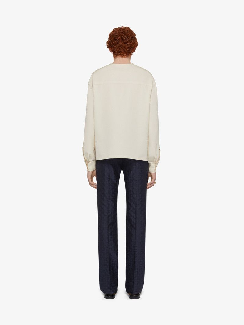 Givenchy o1n1vont0326 Slim Fit Pants Monogram in Black Size US 30 / EU 46 - 4 Thumbnail