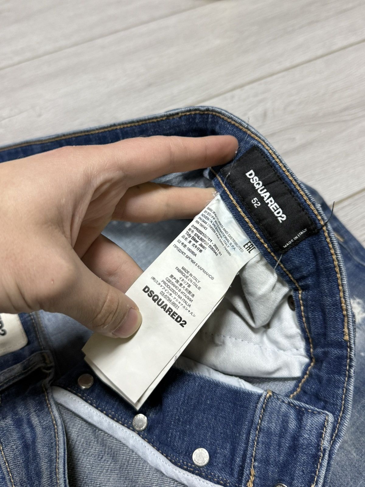Dsquared2 Dsqaured vintage painted spots ripped denim jeans Size US 36 / EU 52 - 6 Thumbnail