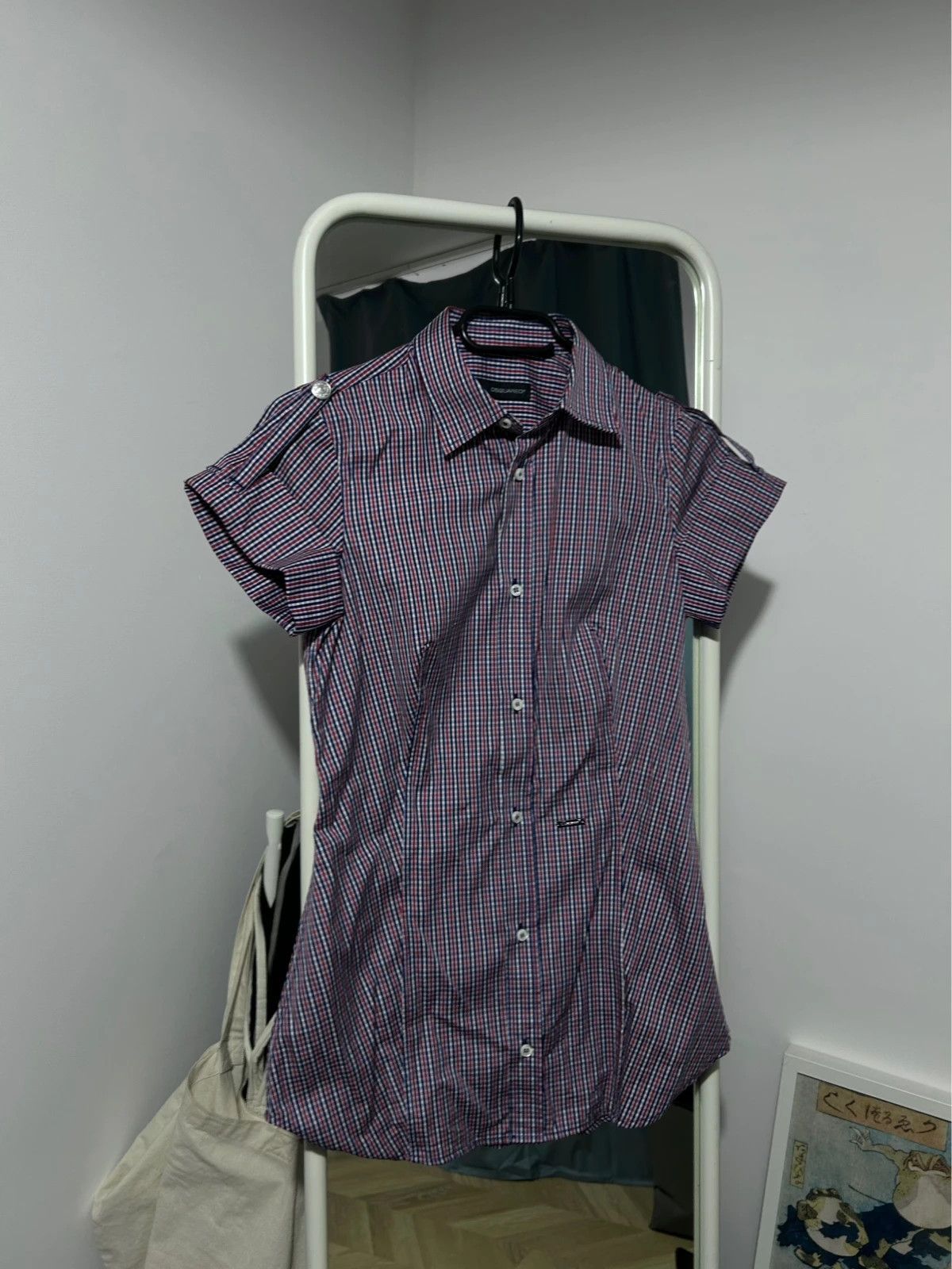 Dsquared2 Dsquared2 Short Sleeve Checkered Button-up Shirt Size S / US 4 / IT 40 - 1 Thumbnail