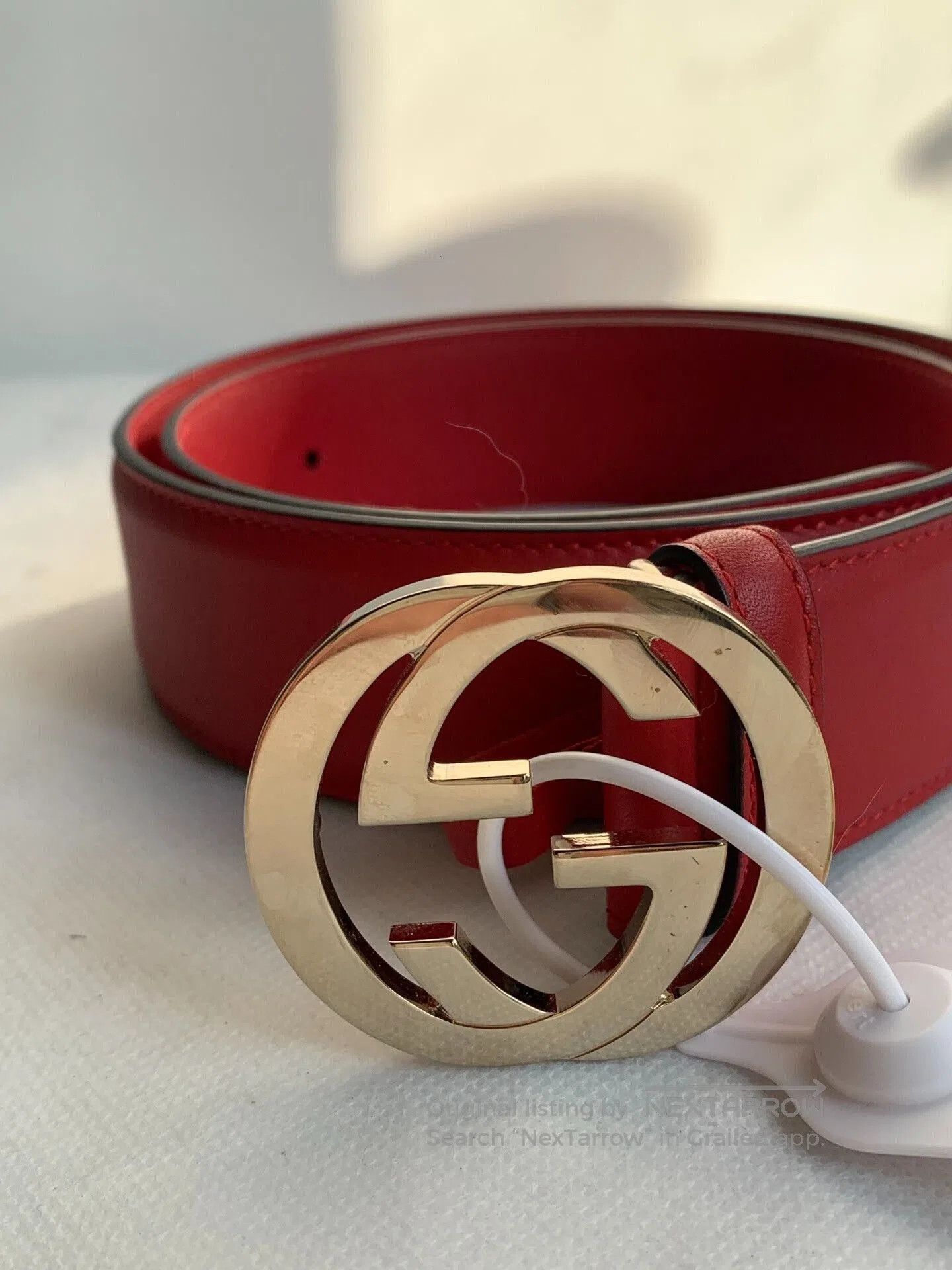 Gucci Gucci Red Belt. Size ONE SIZE - 1 Thumbnail