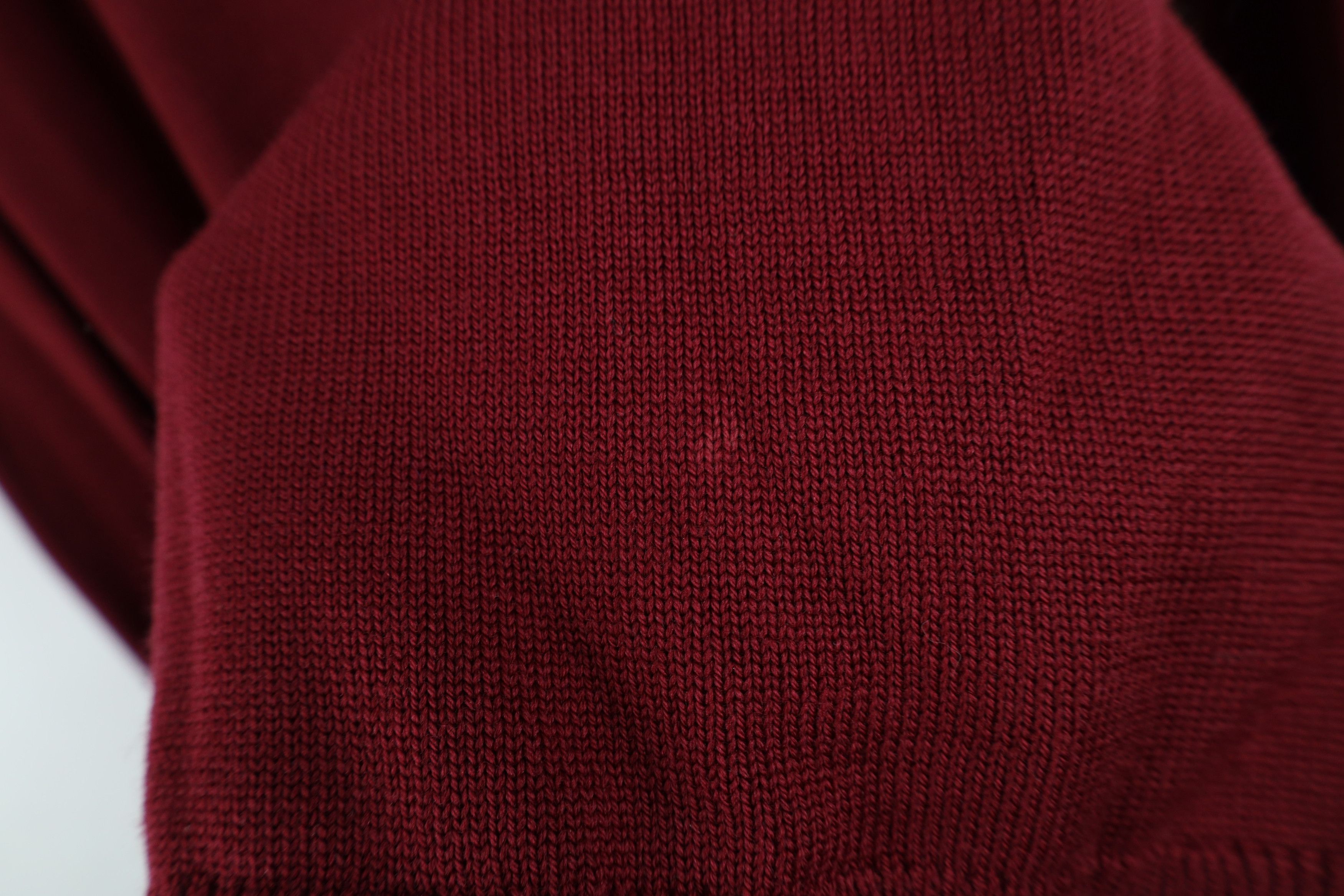 Vintage Vintage 90s Streetwear Superfine Wool Knit V-Neck Sweater Size US XL / EU 56 / 4 - 6 Thumbnail