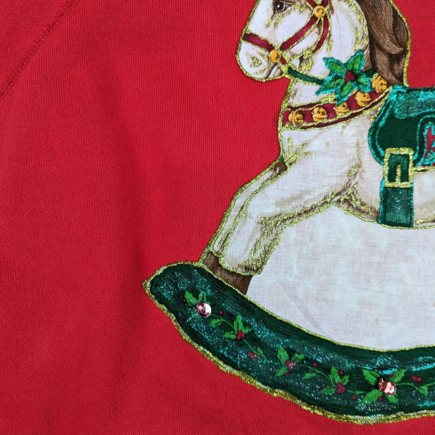 Hanes 90's HANES Wooden Hobby Horse Graphic Image Sweatshirt Size L / US 10 / IT 46 - 6 Thumbnail