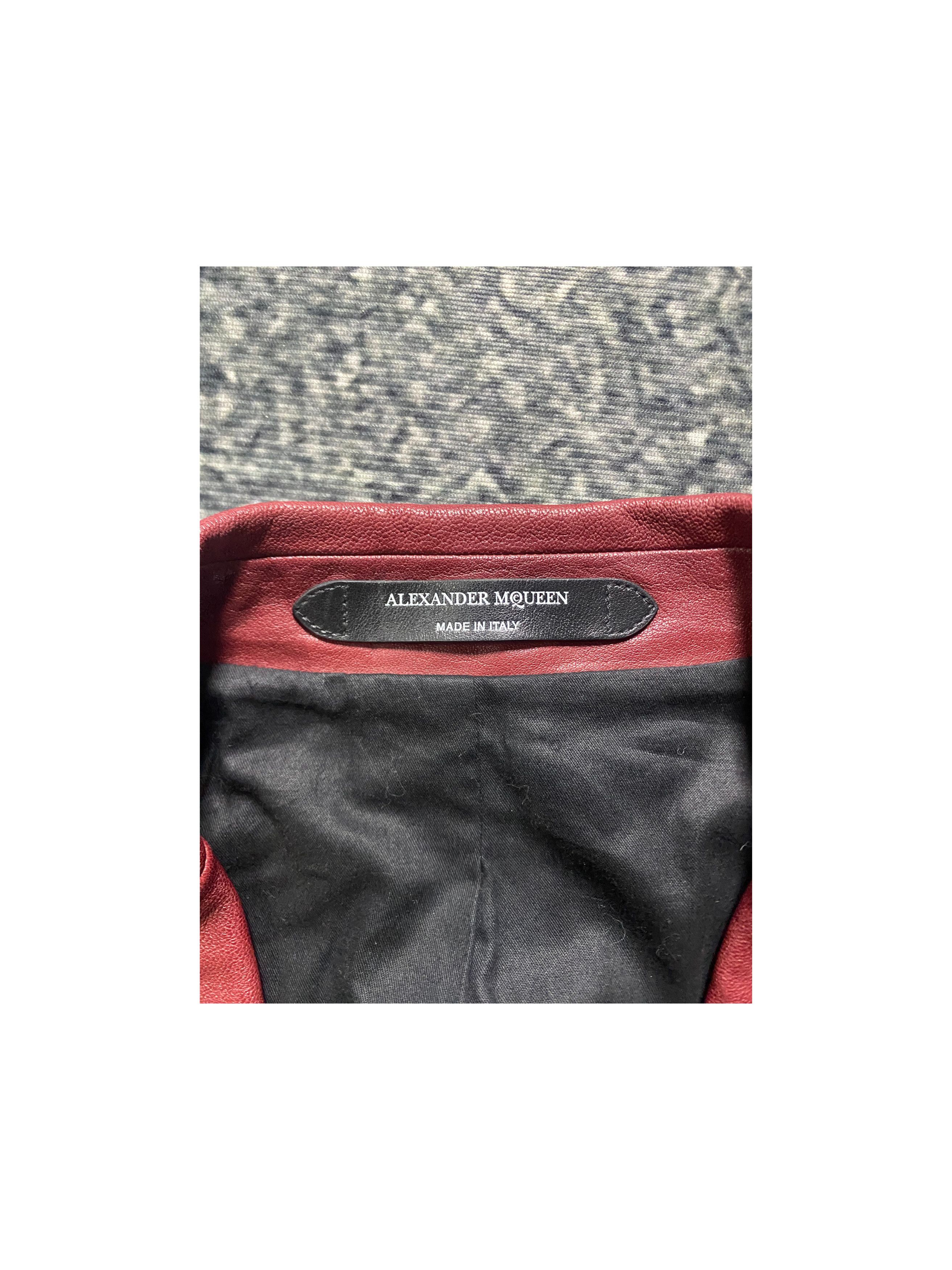 Alexander McQueen Alexander Mcqueen Leather Jacket Size US L / EU 52-54 / 3 - 4 Thumbnail