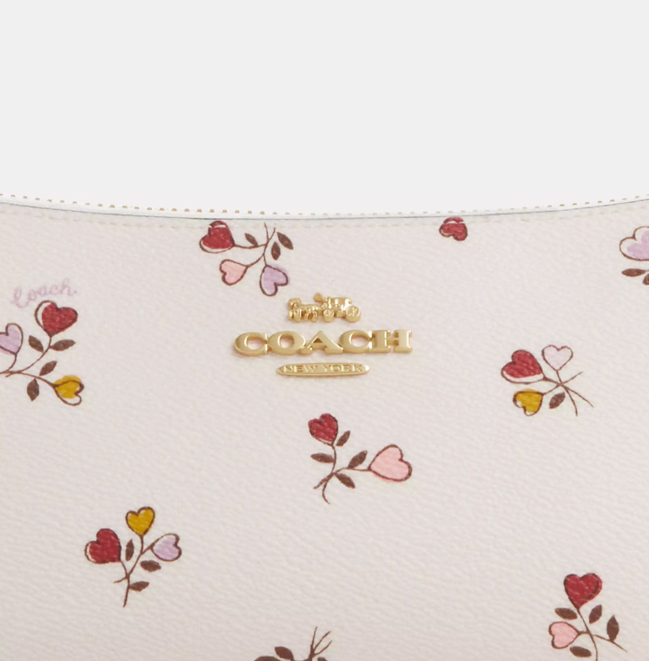 Coach NWT Coach Charlotte Shoulder Bag With Heart Print CX581 Size ONE SIZE - 11 Thumbnail