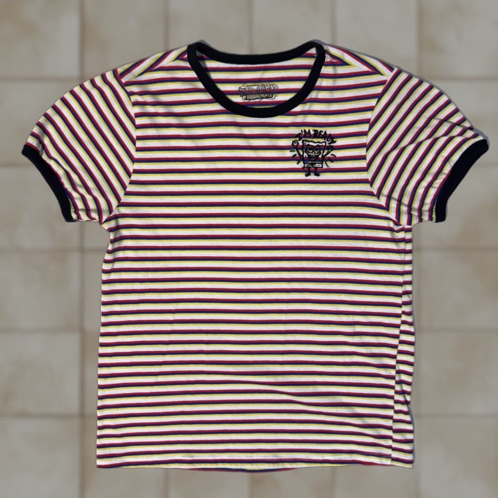Nickelodeon Nickelodeon SpongeBob SquarePants Red Yellow Striped Logo Tshirt XS Brand SpongeBob SquarePants Shirt Women Size XS / US 0-2 / IT 36-38 - 1 Thumbnail
