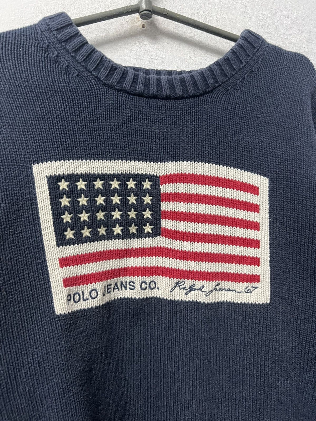 Polo Ralph Lauren Polo Ralph Lauren USA Flag Sweater Size US XL / EU 56 / 4 - 4 Thumbnail