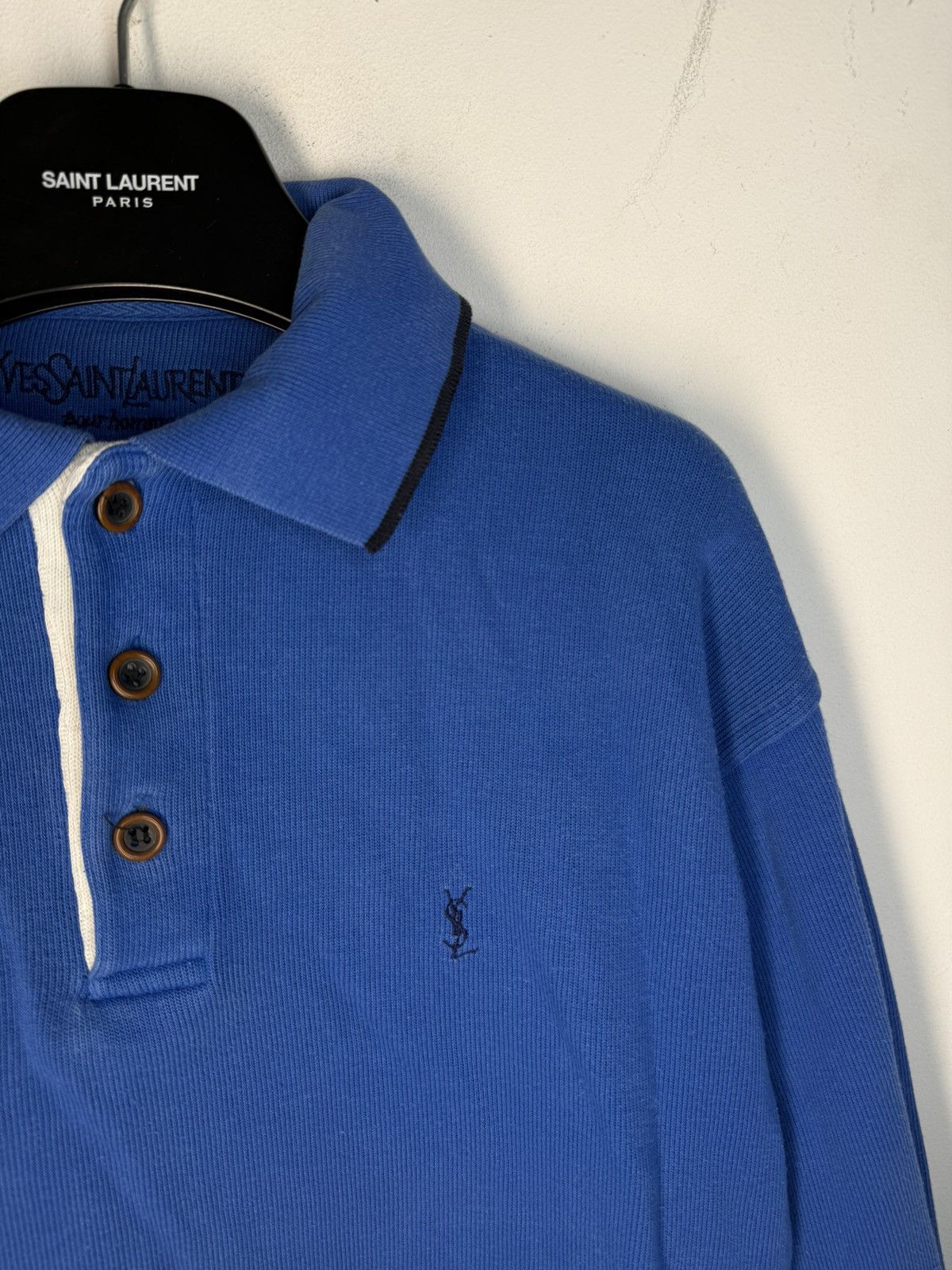 Yves Saint Laurent 90s YSL Sweatshirt 1/4 Quarter Zip y2k Sweater Old Money Size US M / EU 48-50 / 2 - 4 Thumbnail