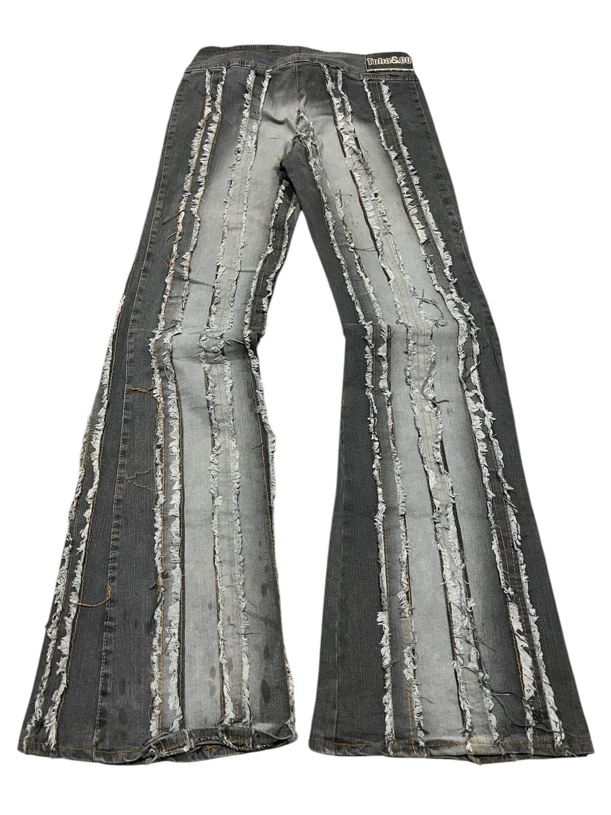 Japanese Brand × Vintage Toba & Co Rebuild Flared Jeans Size US 30 / EU 46 - 2 Thumbnail