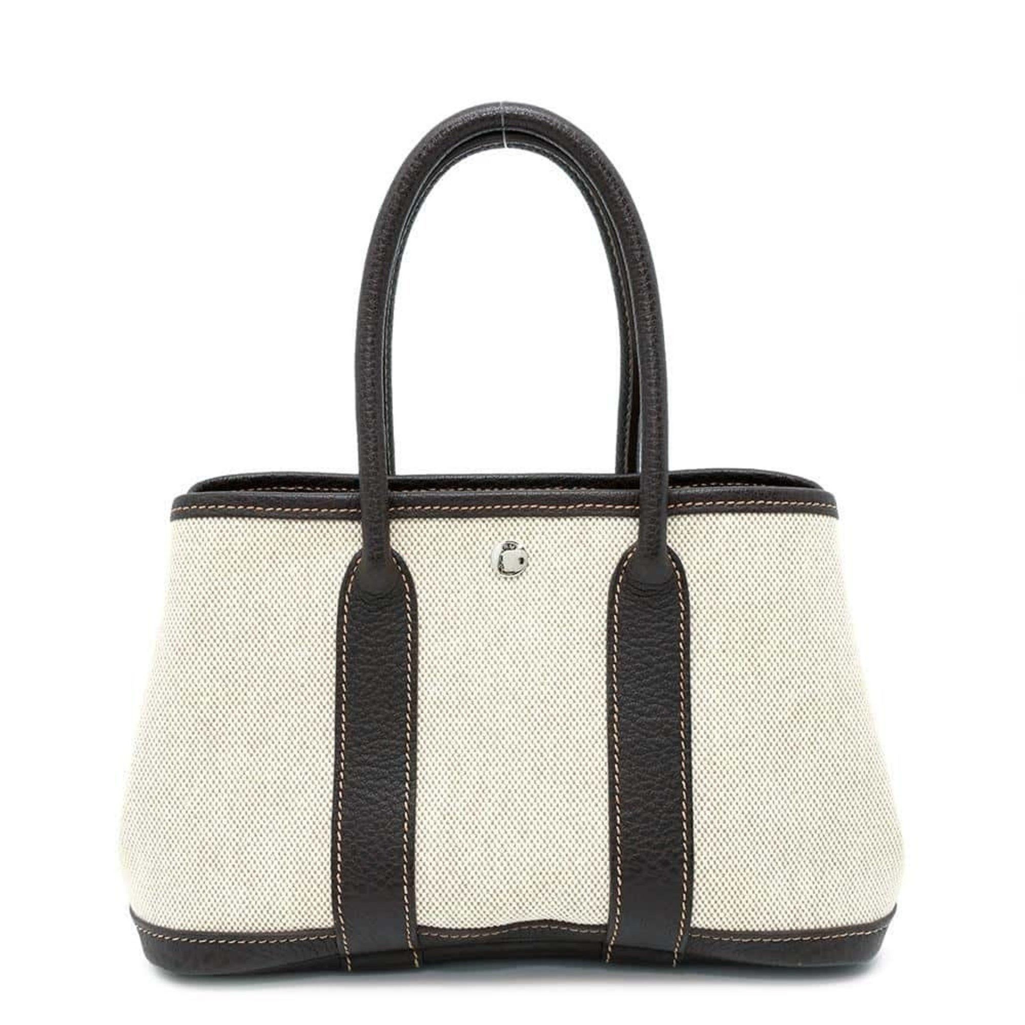 Hermes Tote Bag Garden Ttpm Maroon Natural H Stamp, Women's