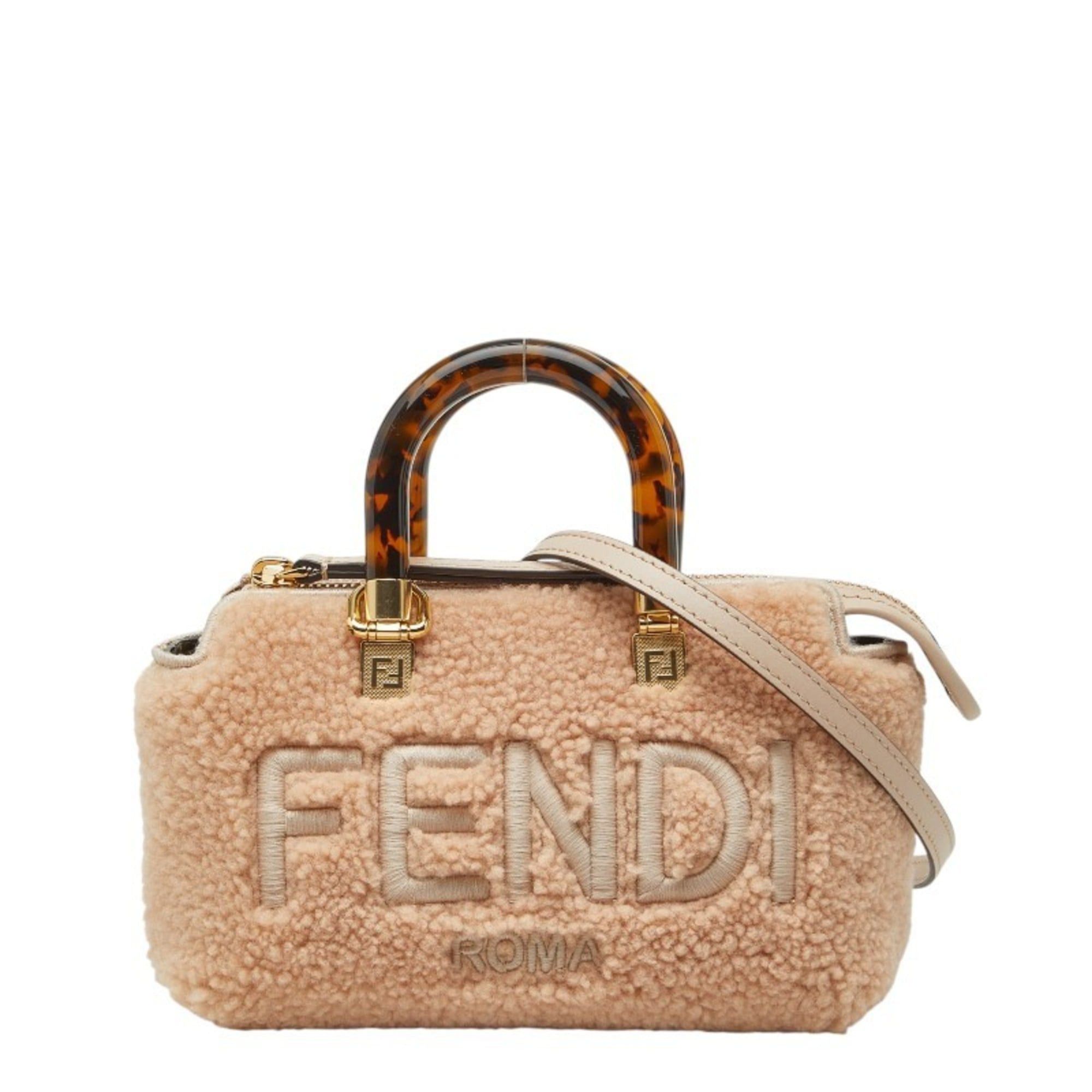 Fendi Fendi By The Way Mini Handbag Shoulder Bag 2WAY 8BS067 Pink Boa Women's FENDI Size ONE SIZE - 1 Thumbnail