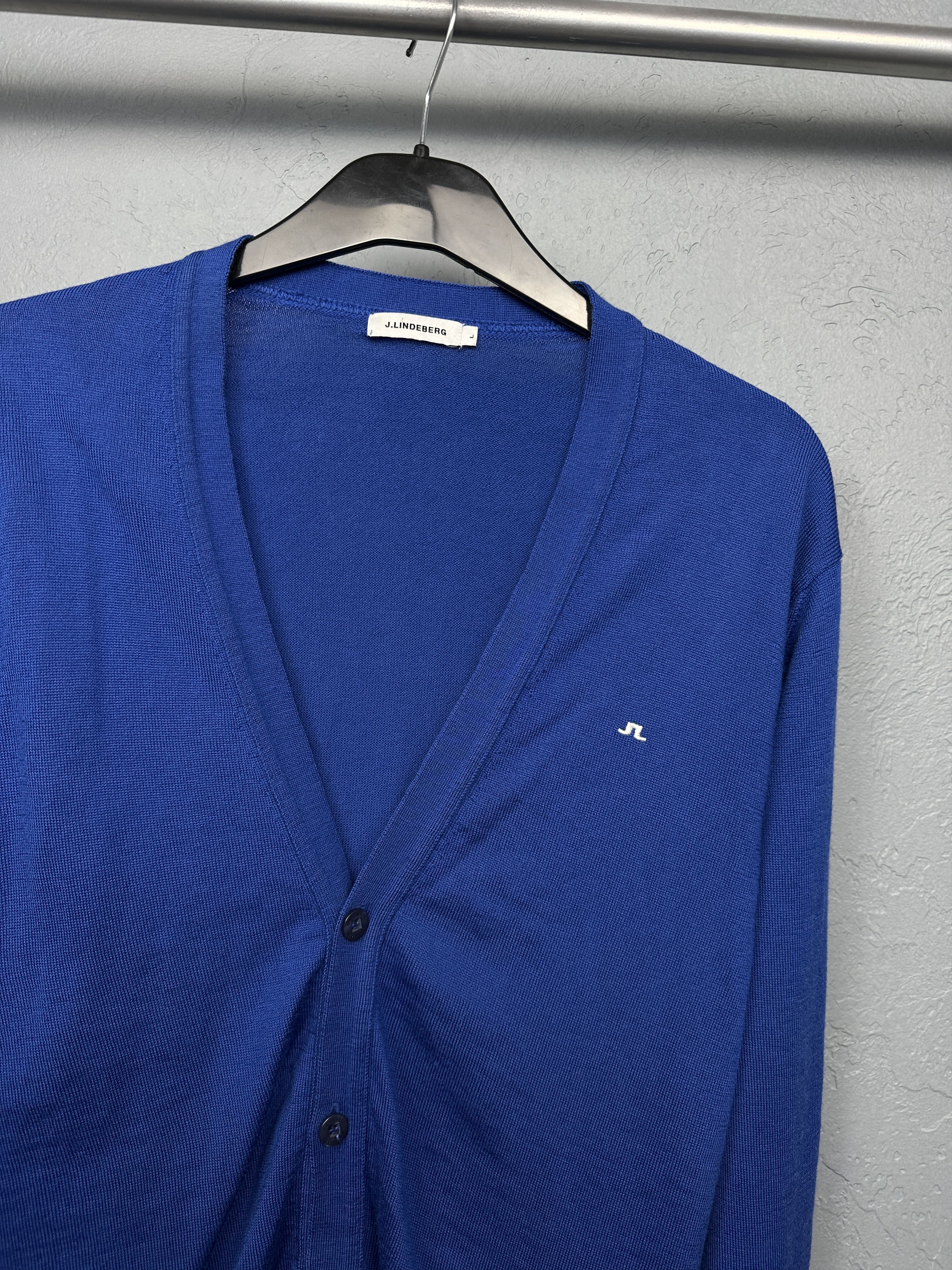 J.Lindeberg J. Lindeberg Mens Merino Wool Cardigan Jumper Sweater Size US L / EU 52-54 / 3 - 2 Thumbnail