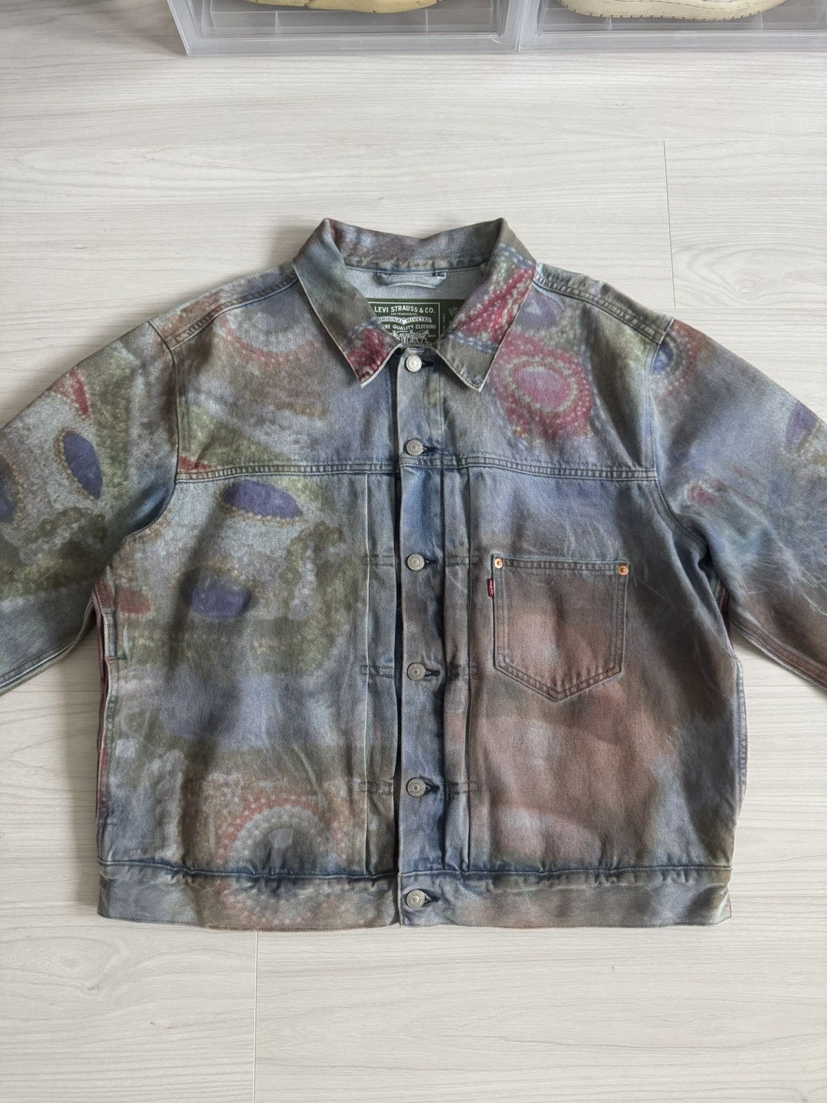 DENIM TEARS × Levi's Denim Tears x Levi’s Big Chief Demond Type-1 Trucker Jacket Size US L / EU 52-54 / 3 - 1 Thumbnail
