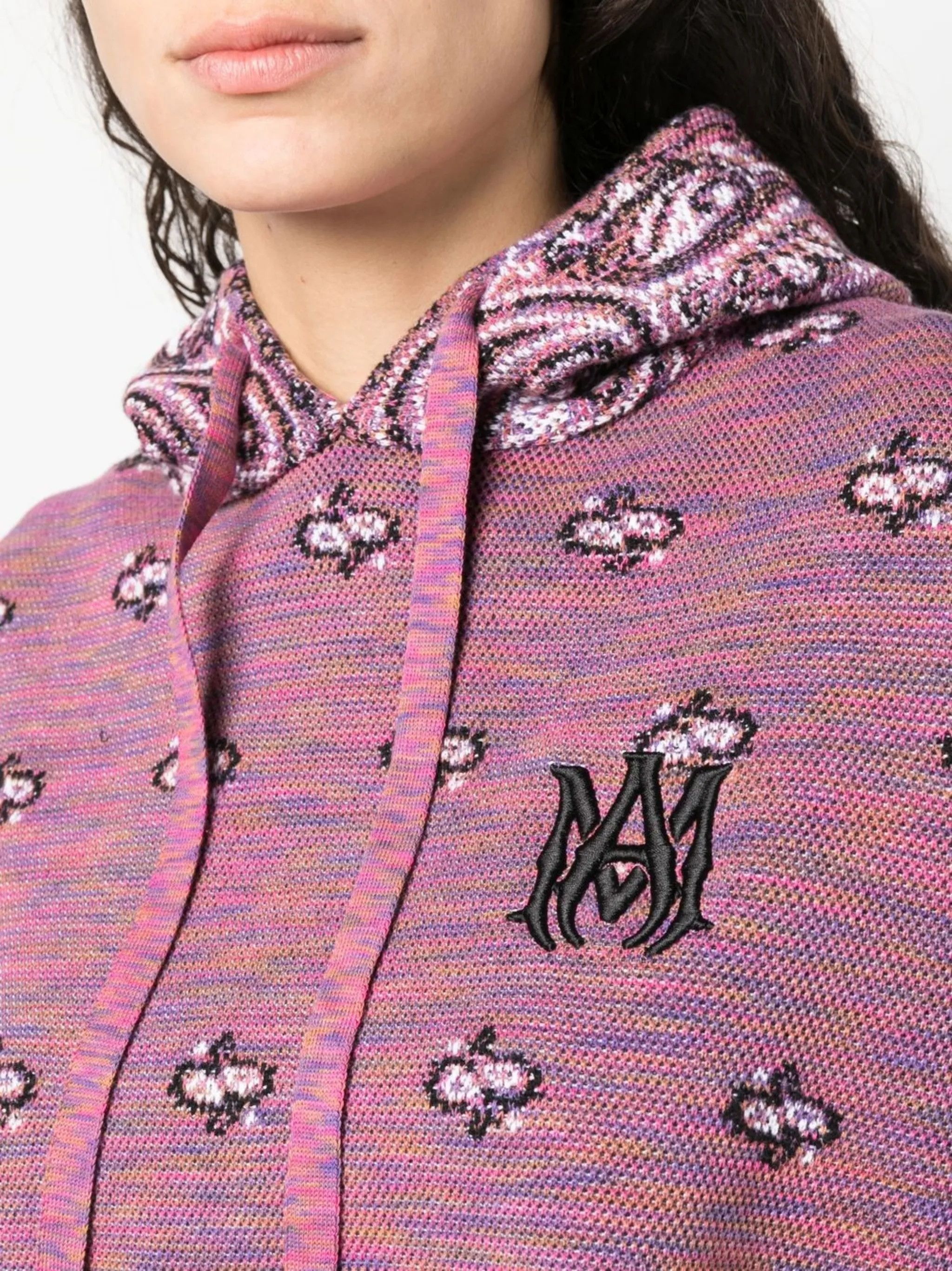 Amiri o1y0425 Hooded Sweater in Multicolor Size M / US 6-8 / IT 42-44 - 5 Thumbnail